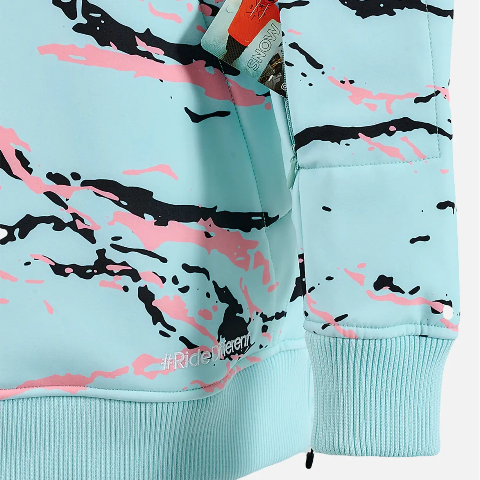 Watts ORBITAL - MINIMAL CAMO BLUE  - Veste snow - WATTS