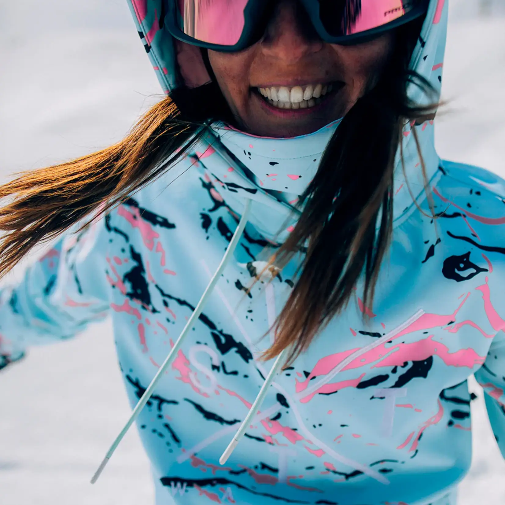 Watts ORBITAL - MINIMAL CAMO BLUE  - Veste snow - WATTS