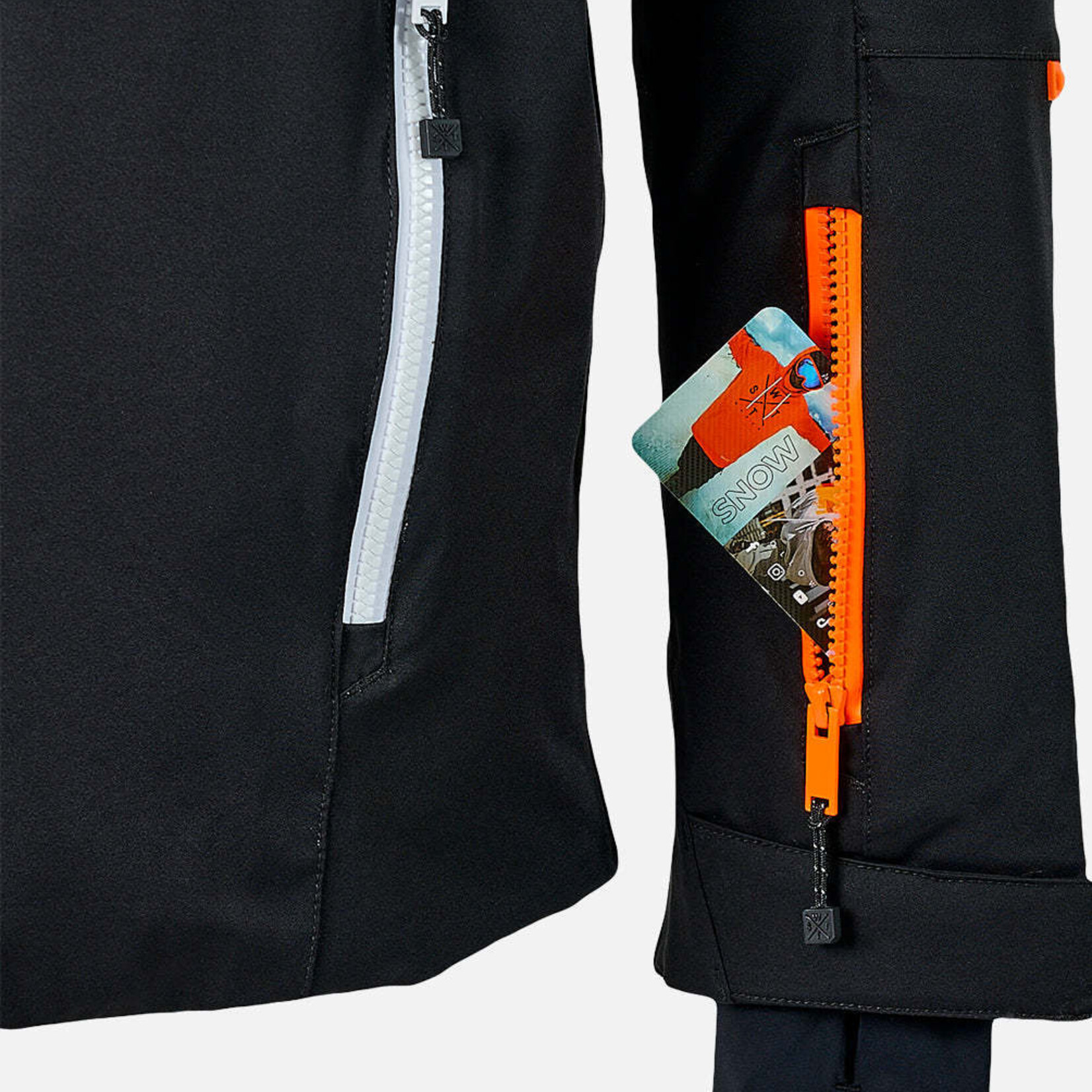 Watts X-BLOW - BLACK/ORANGE/WHITE - Veste snow - WATTS