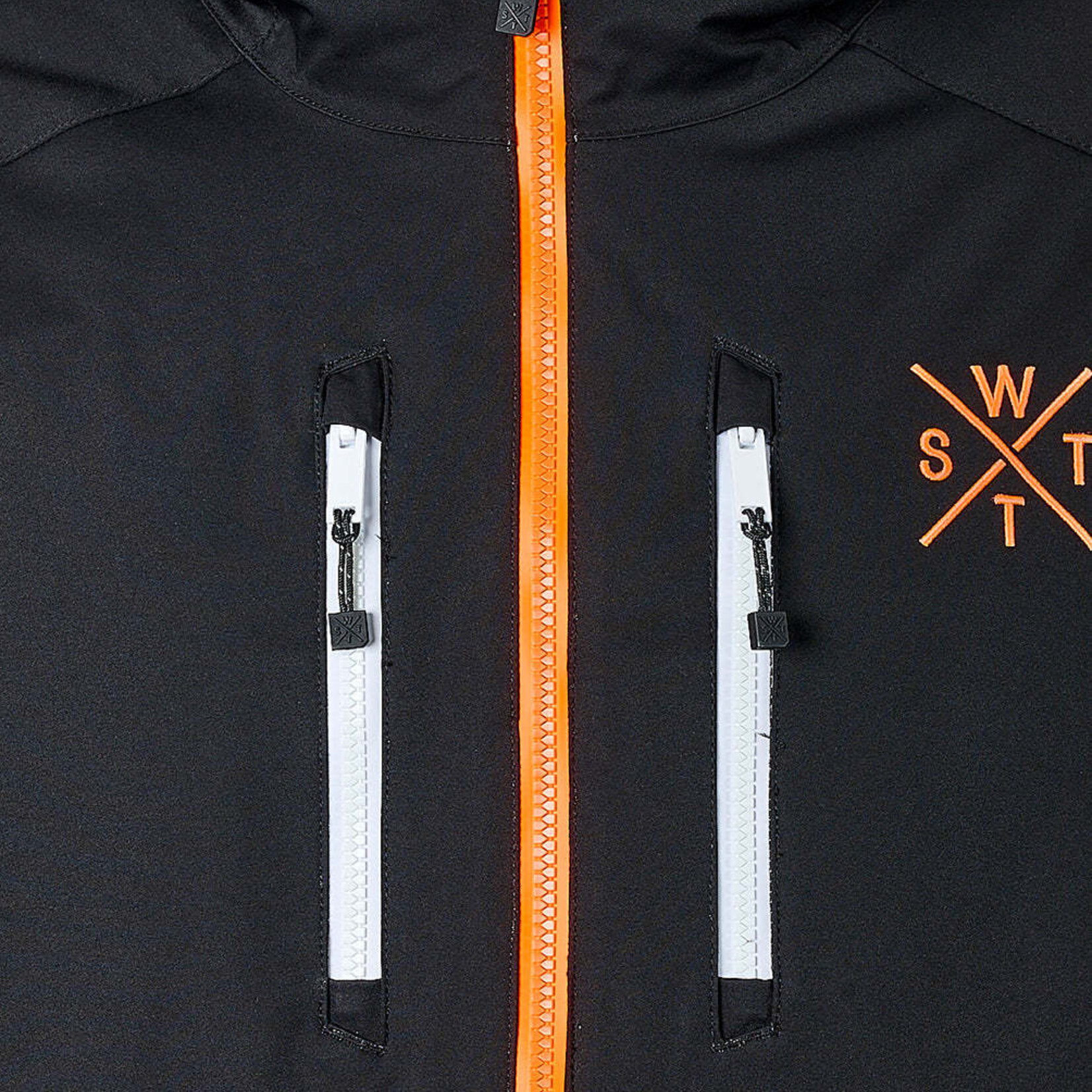 Watts X-BLOW - BLACK/ORANGE/WHITE - Veste snow - WATTS