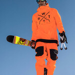Watts JIB - BLACK / FLUO ORANGE - Pantalon snow - WATTS