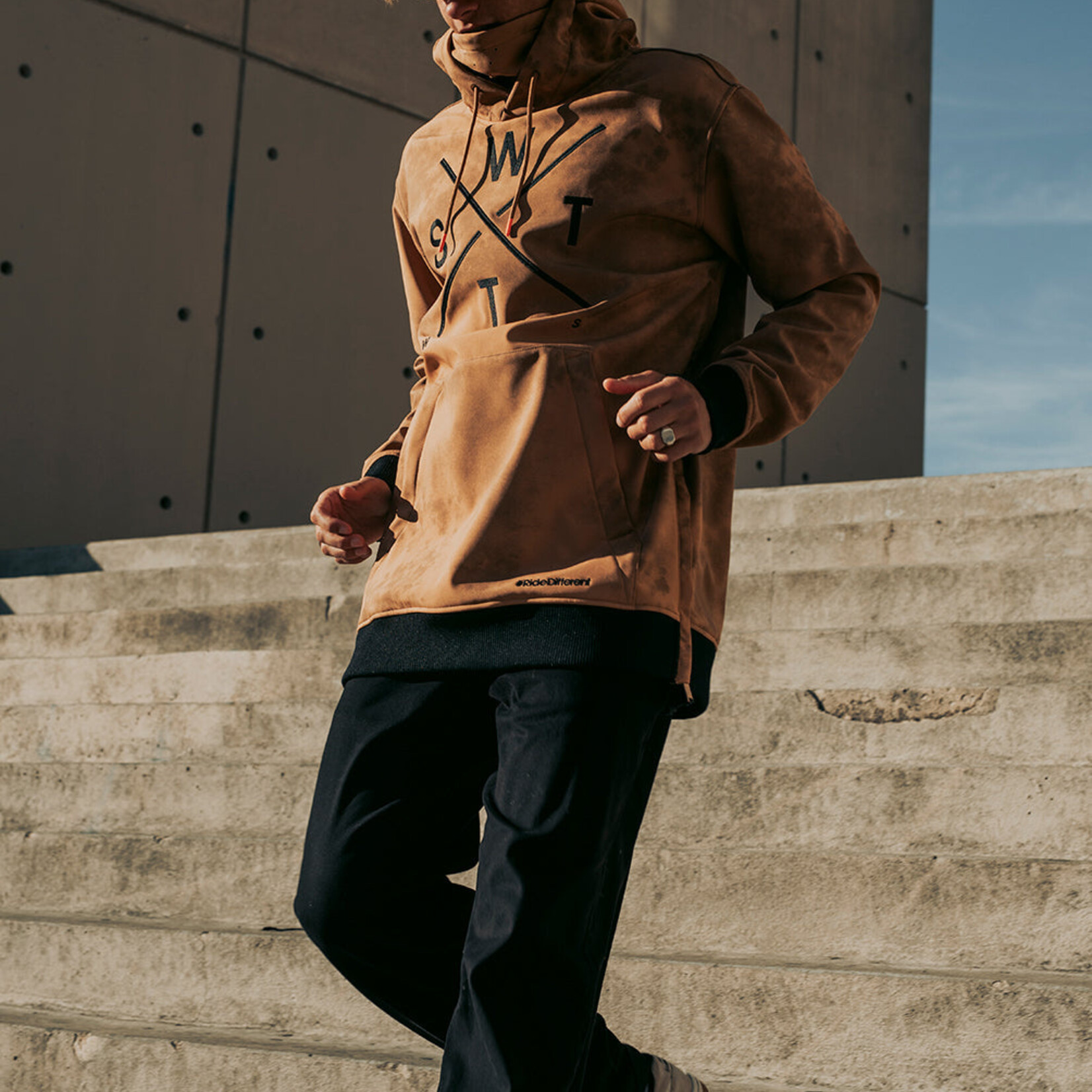 Watts ORBITAL - ACID WASH BROWN - Veste snow - WATTS