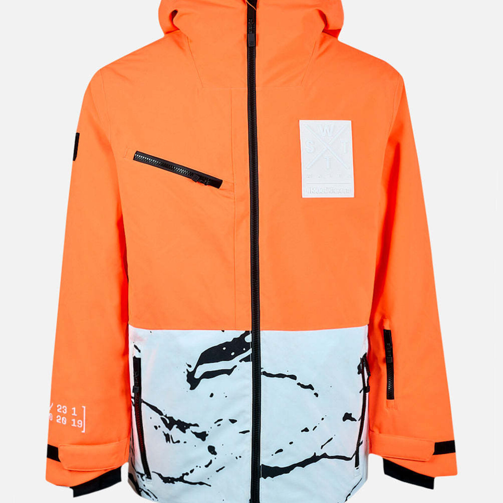 Watts 2X-TEMPER - MINIMAL CAMO WHITE - Veste snow kids -WATTS