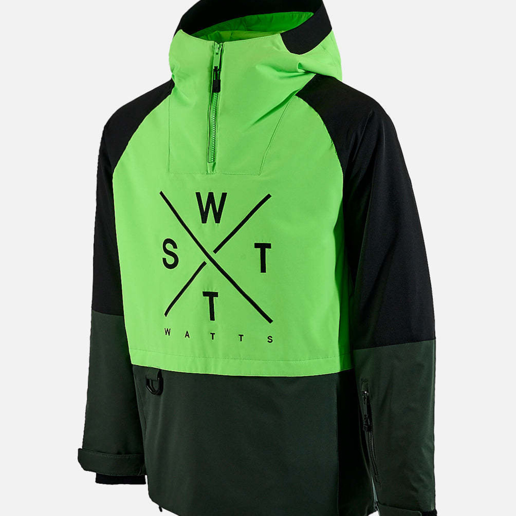 Watts X-METOD - GREEN / FLUO ACID -Veste snow - WATTS