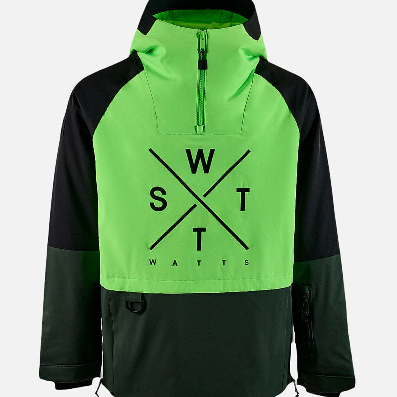 Watts X-METOD - GREEN / FLUO ACID -Veste snow - WATTS