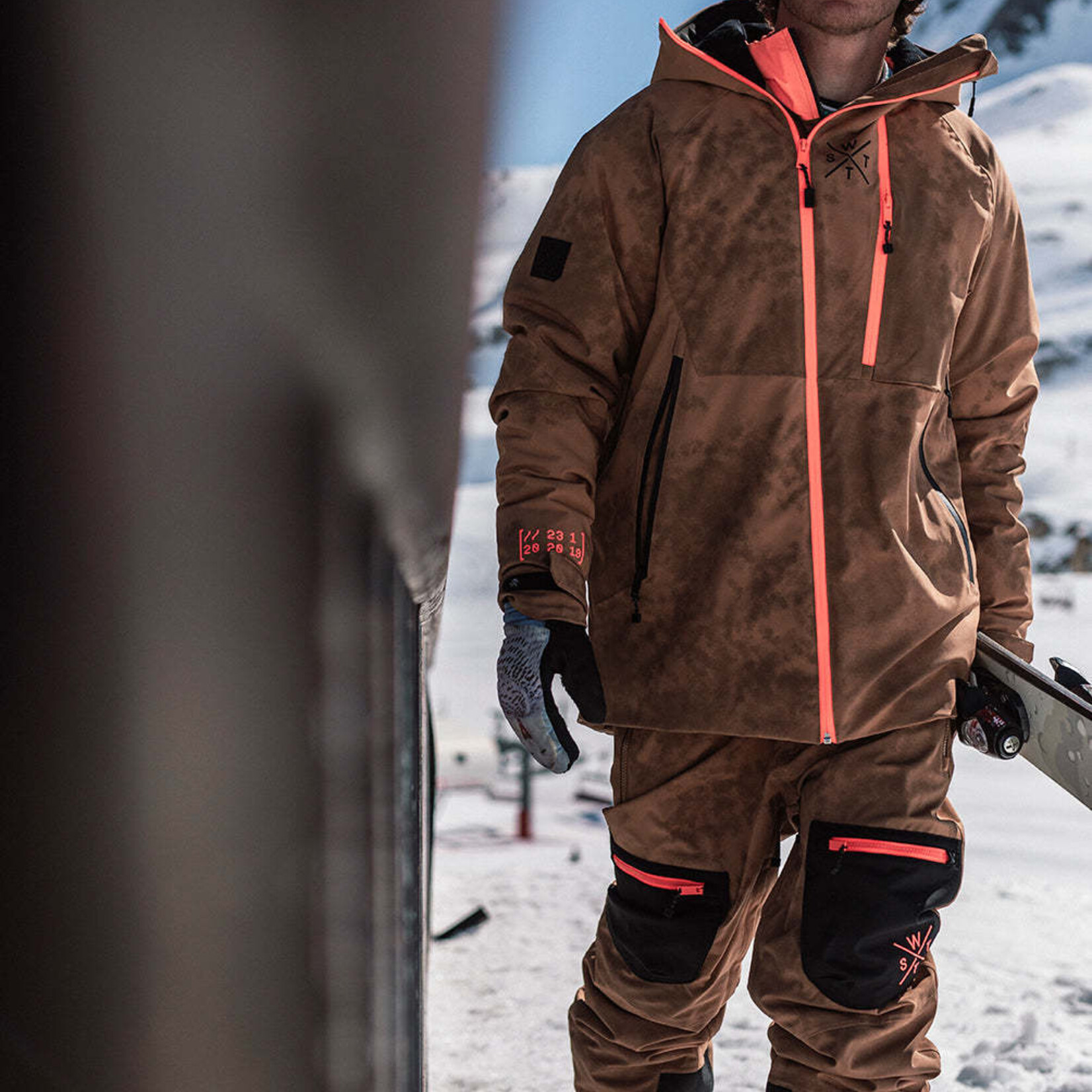 Watts VENOM - ACID WASH BROWN  - Veste snow - WATTS