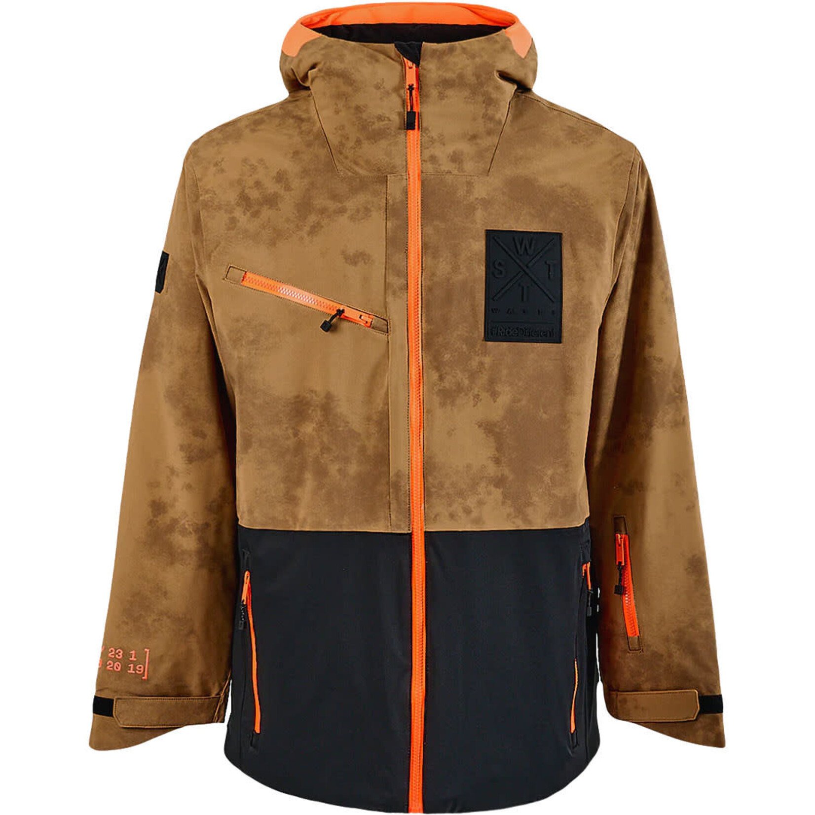 Watts X-TEMPER - ACID WASH BROWN - Veste snow - WATTS