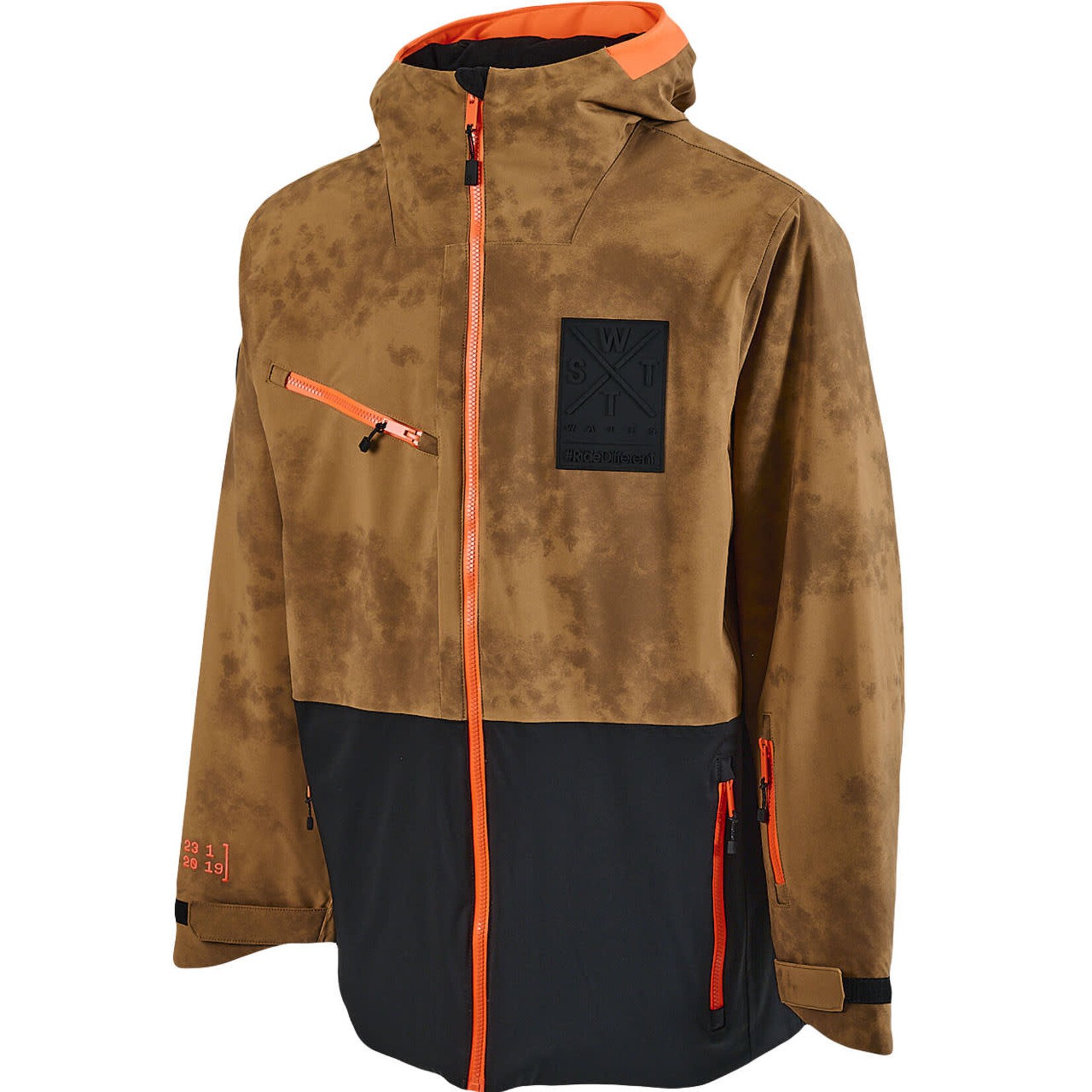 Watts X-TEMPER - ACID WASH BROWN - Veste snow - WATTS