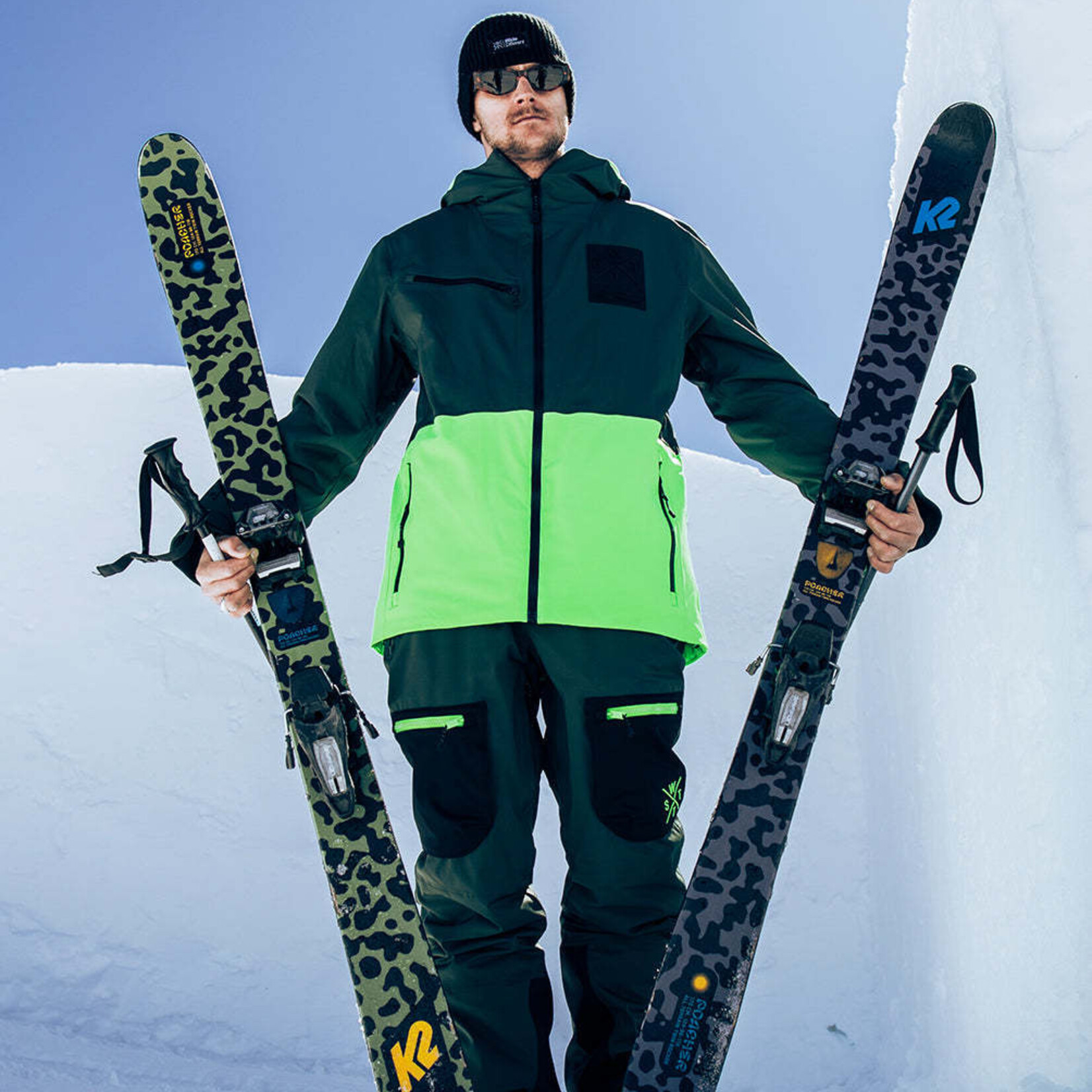 Watts X-TEMPER -  GREEN- Veste snow - WATTS