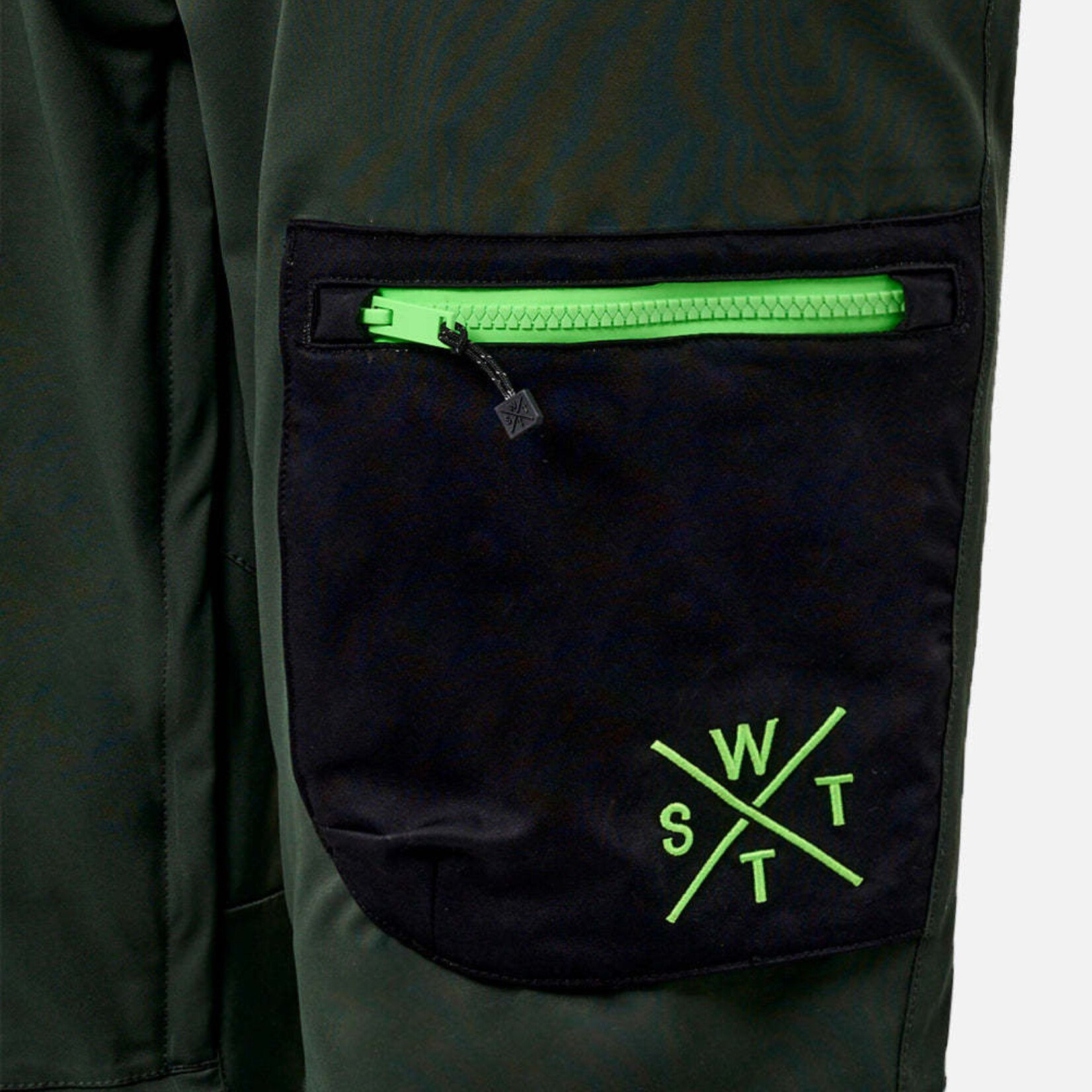 Watts X-JIB -  GREEN/FLUO ACID - Pantalon snow - WATTS