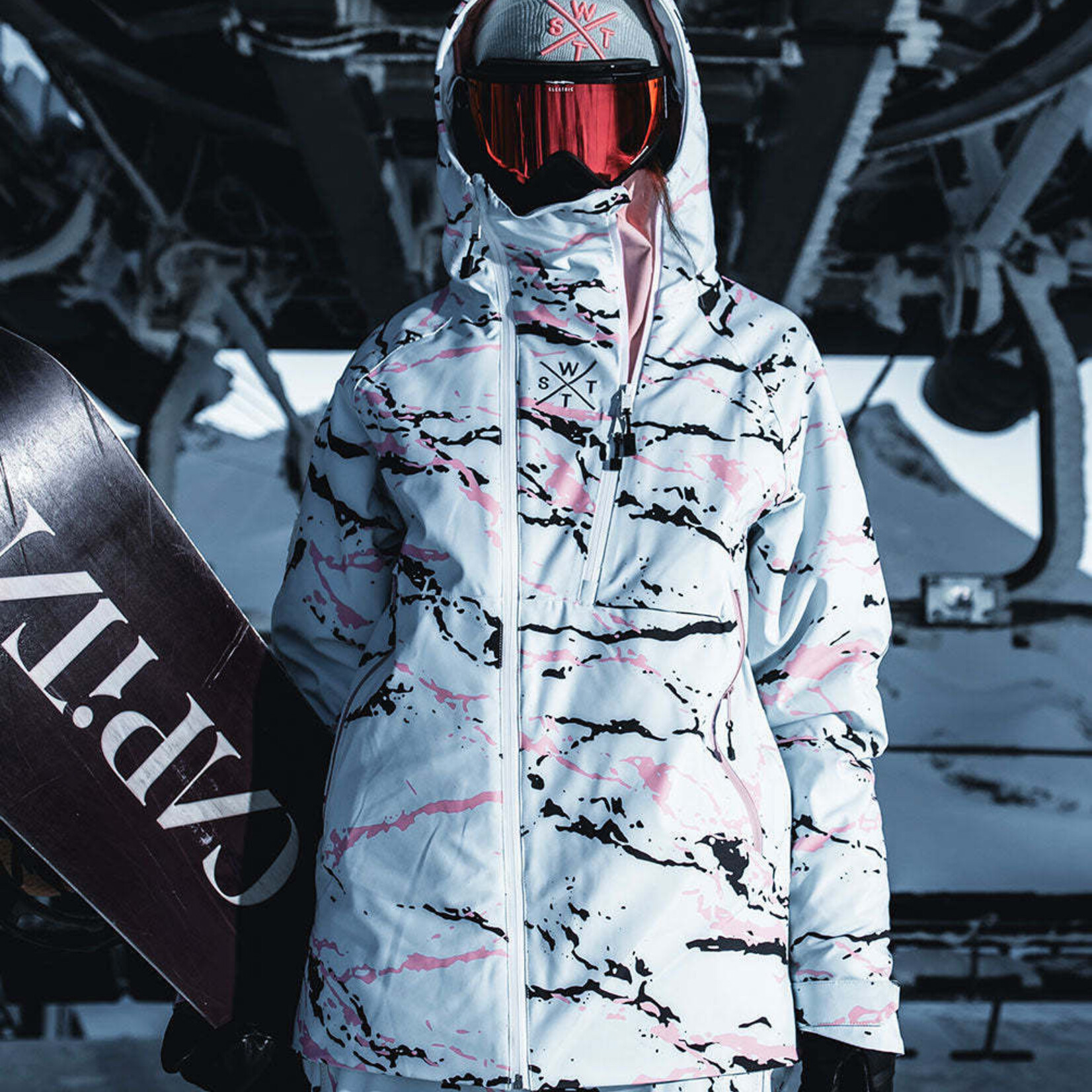 Watts VENOM - MINIMAL CAMO BLUE  - Veste snow - WATTS