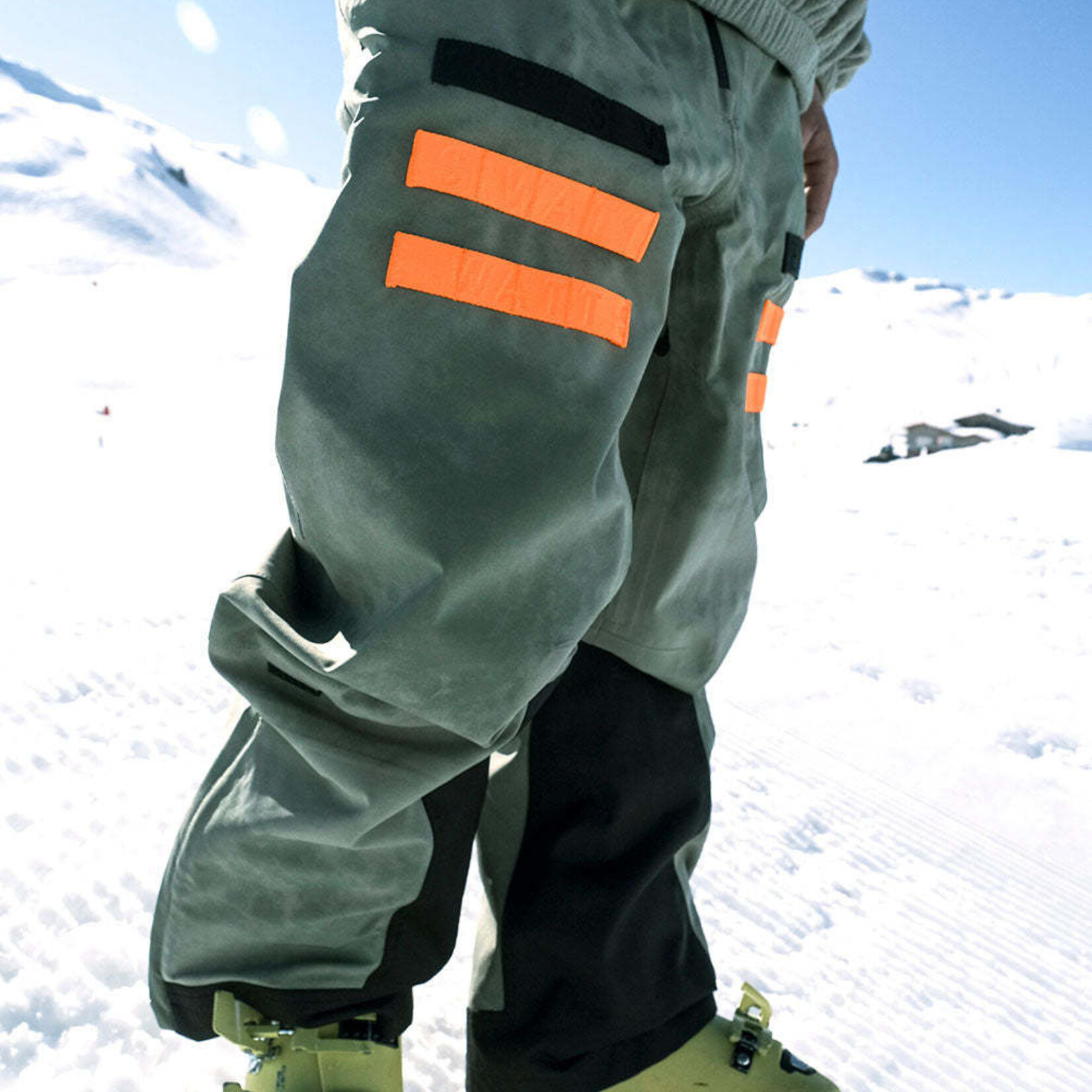 Watts RODEO ACID WASH OLIVE - Pantalon snow - WATTS