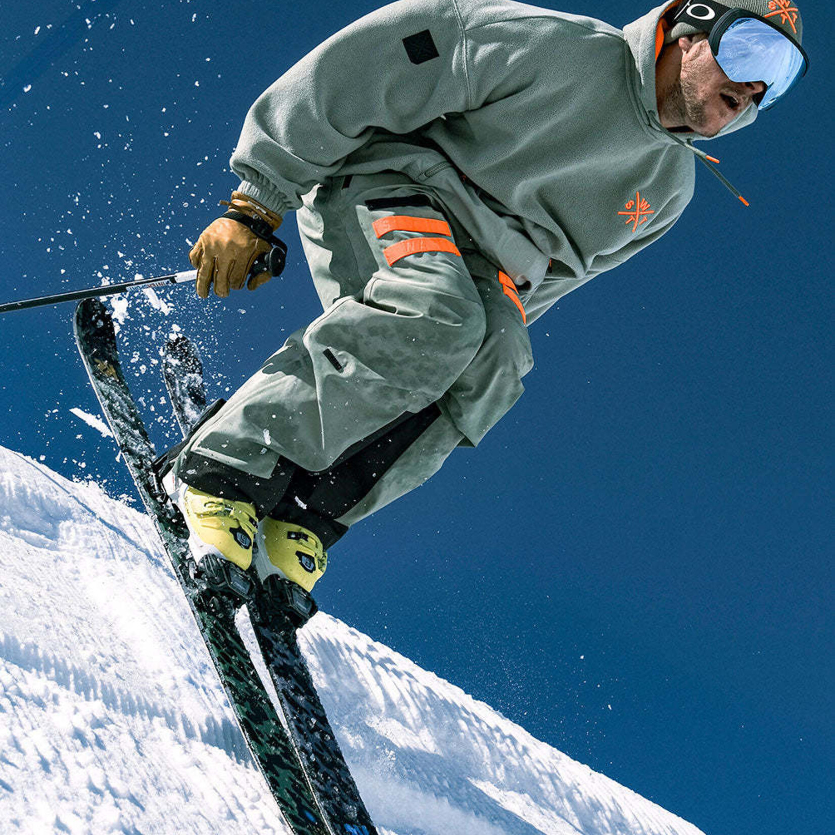 Watts RODEO ACID WASH OLIVE - Pantalon snow - WATTS