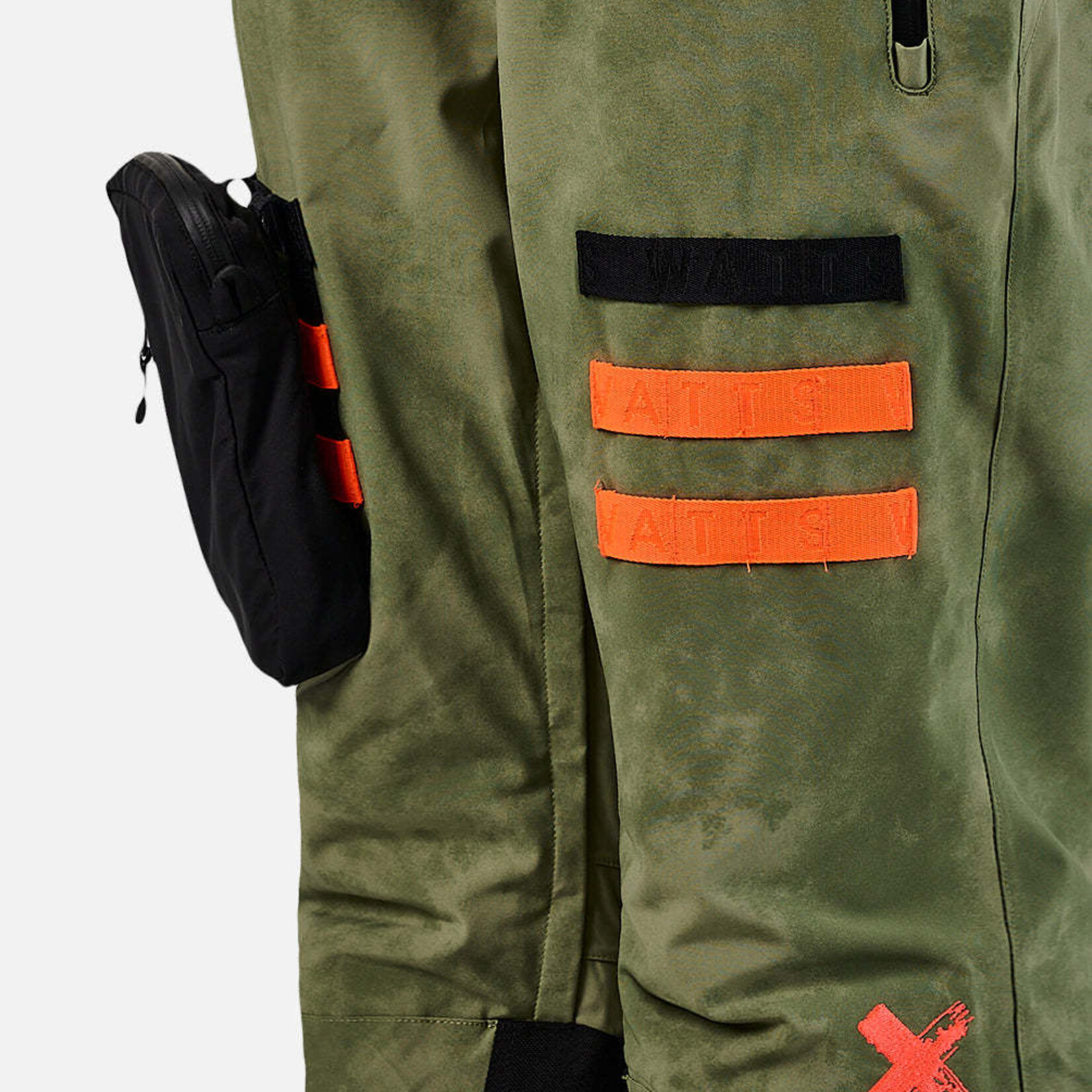 Watts RODEO ACID WASH OLIVE - Pantalon snow - WATTS