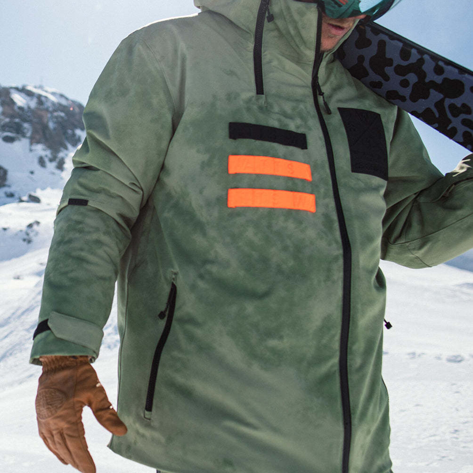 Watts X-WEAR  OLIVE - COLLECTION TECH PHANTOM - Veste snow - WATTS