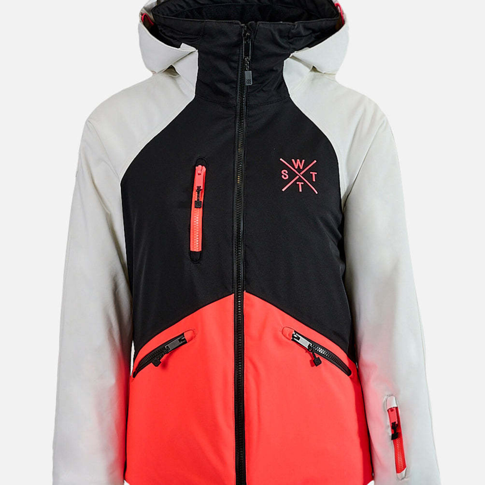 Watts X-PEAK -  WHITE / FLUO PINK- Veste snow - WATTS
