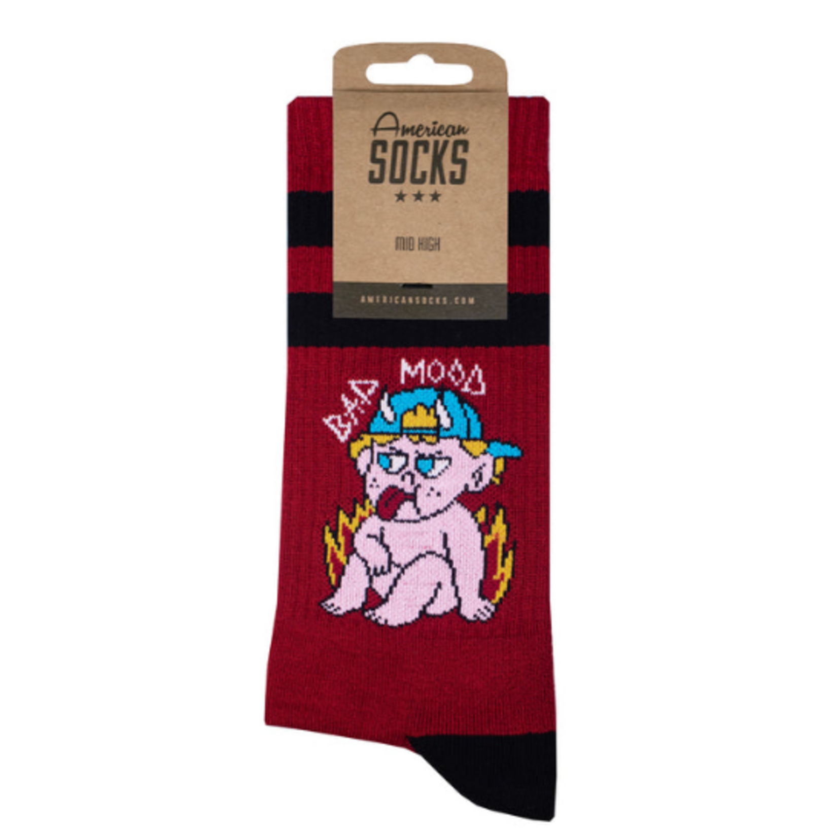 American SOCKS BAD MOOD - Mid High - One Size - AMERICAN SOCKS
