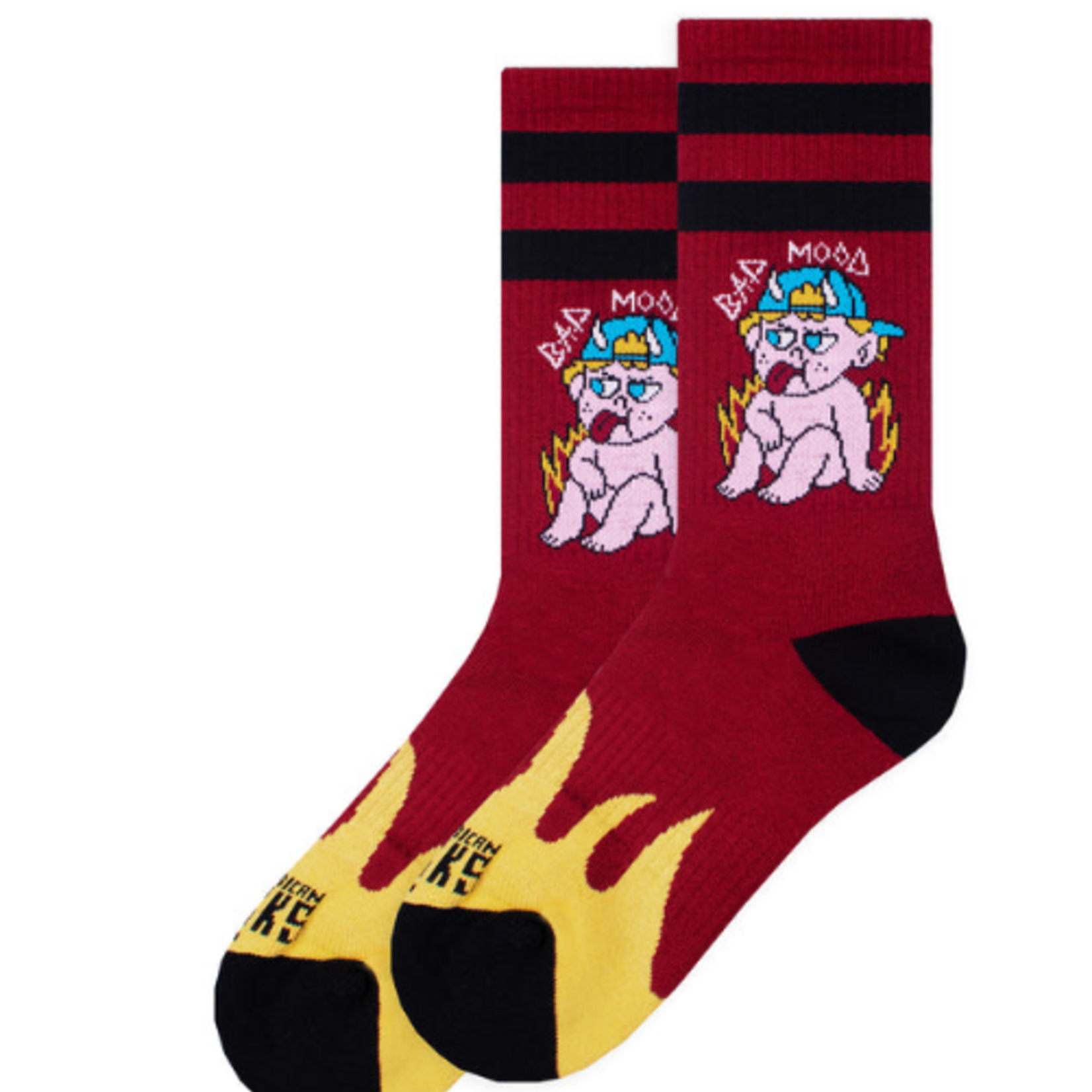 American SOCKS BAD MOOD - Mid High - One Size - AMERICAN SOCKS