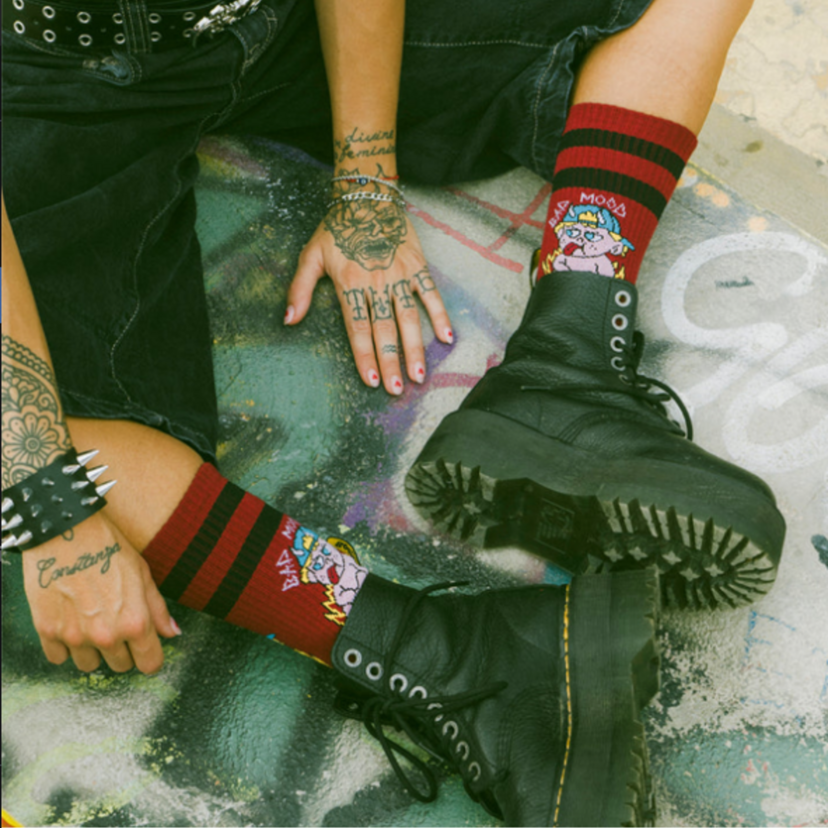 American SOCKS BAD MOOD - Mid High - One Size - AMERICAN SOCKS