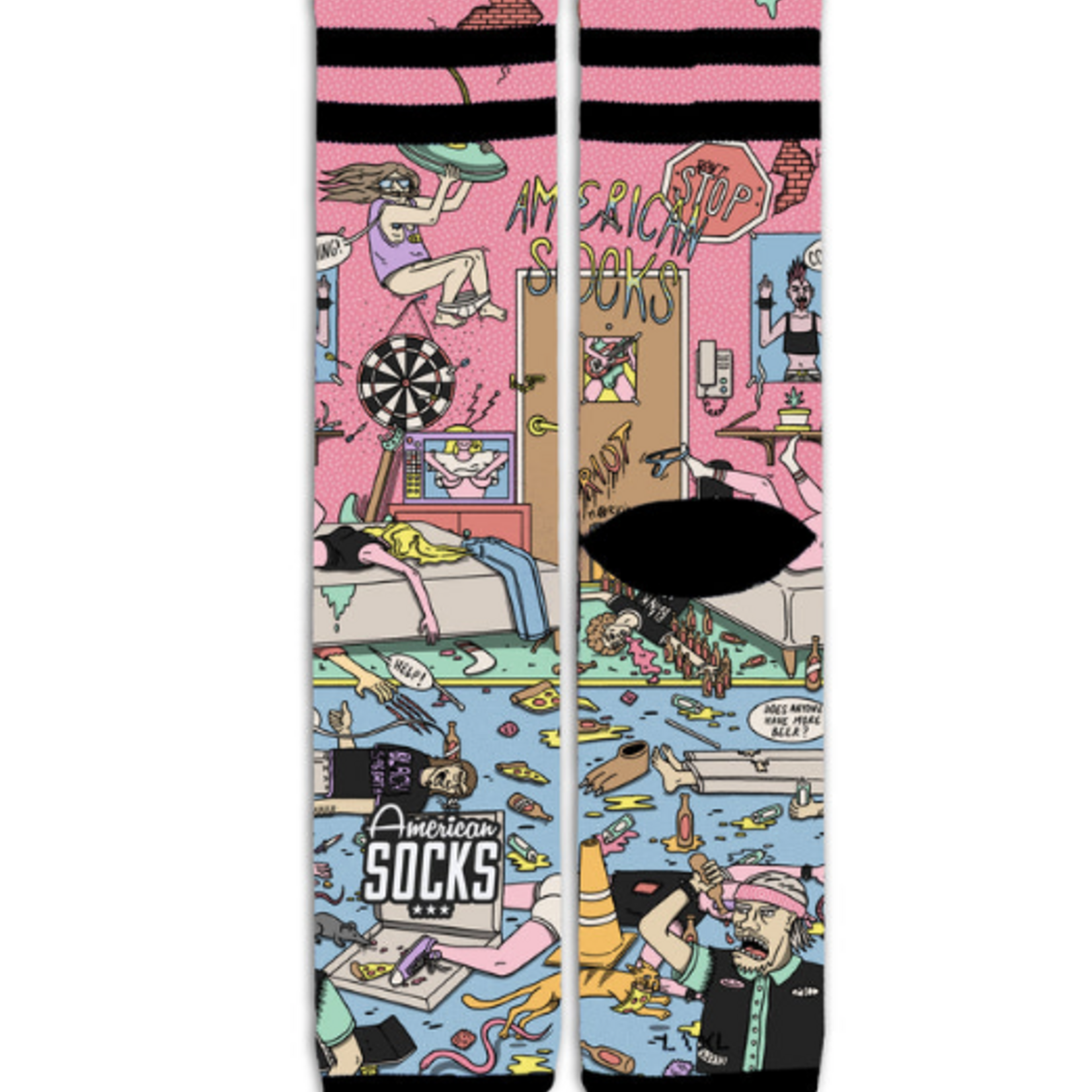 American SOCKS AMERICAN  PIE - Mid high - Chaussettes - AMERICAN SOCKS