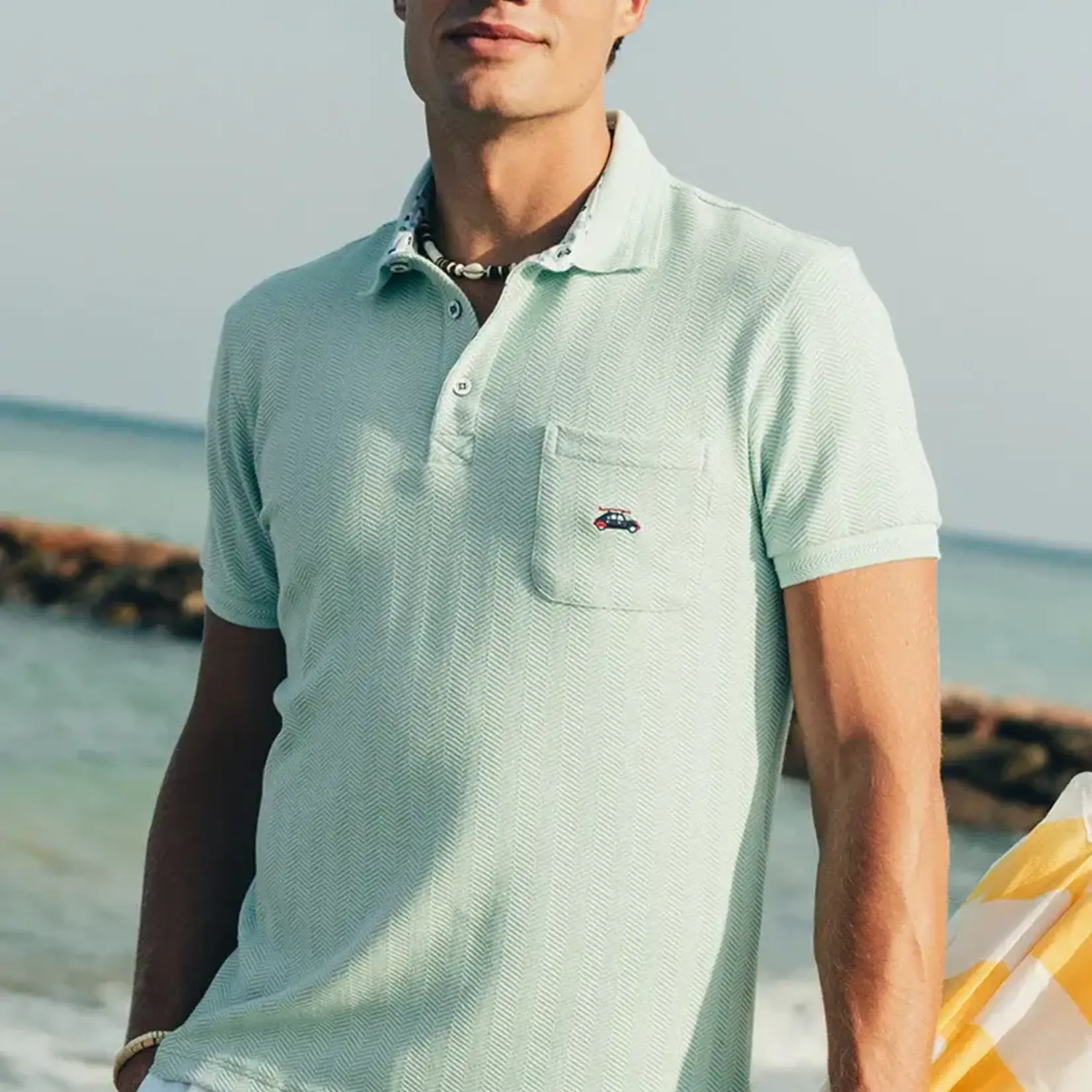 The Surfcar Polo turquoise - THE SURFCAR