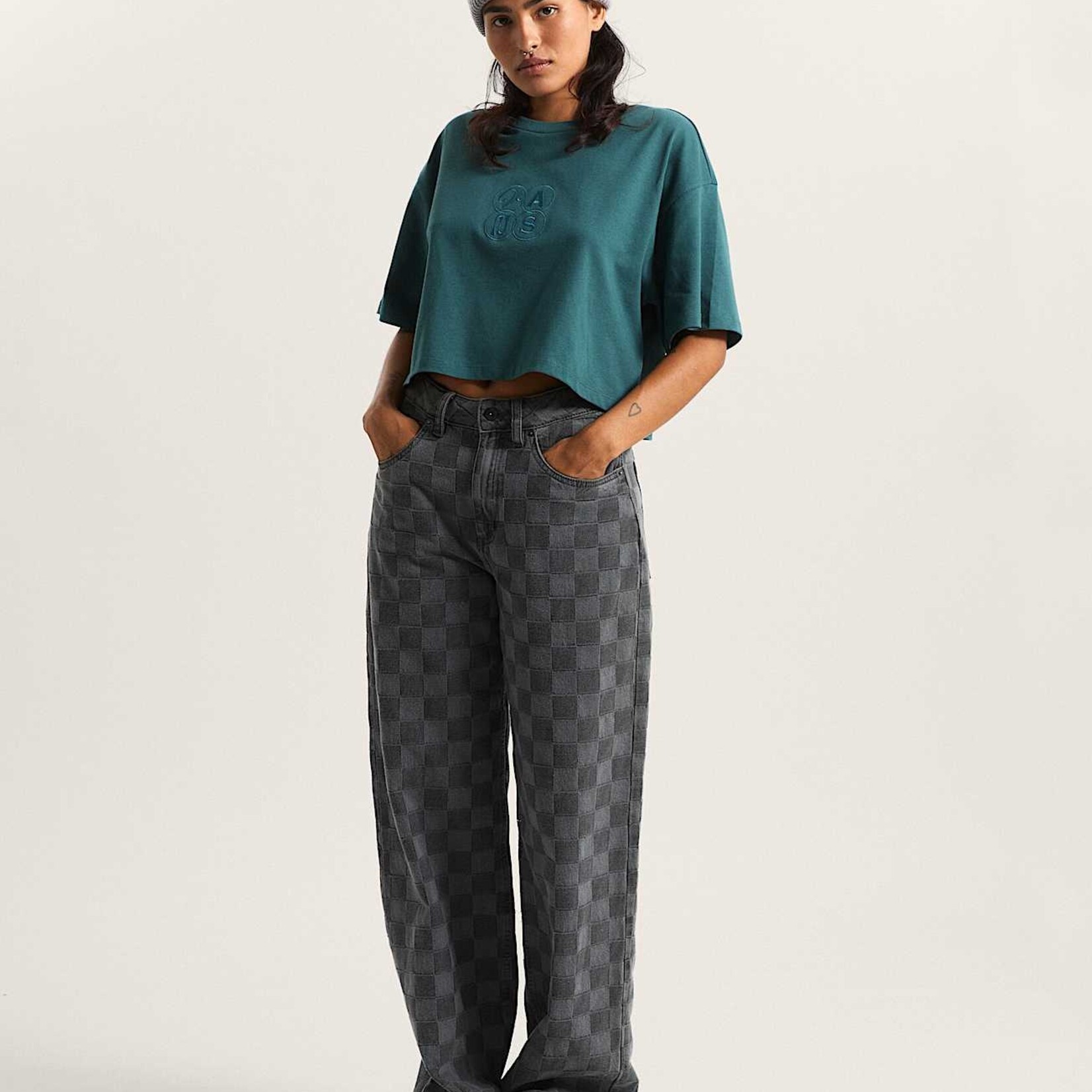 Vans ELLIPSE RELAX CROP SS - Tshirt - VANS