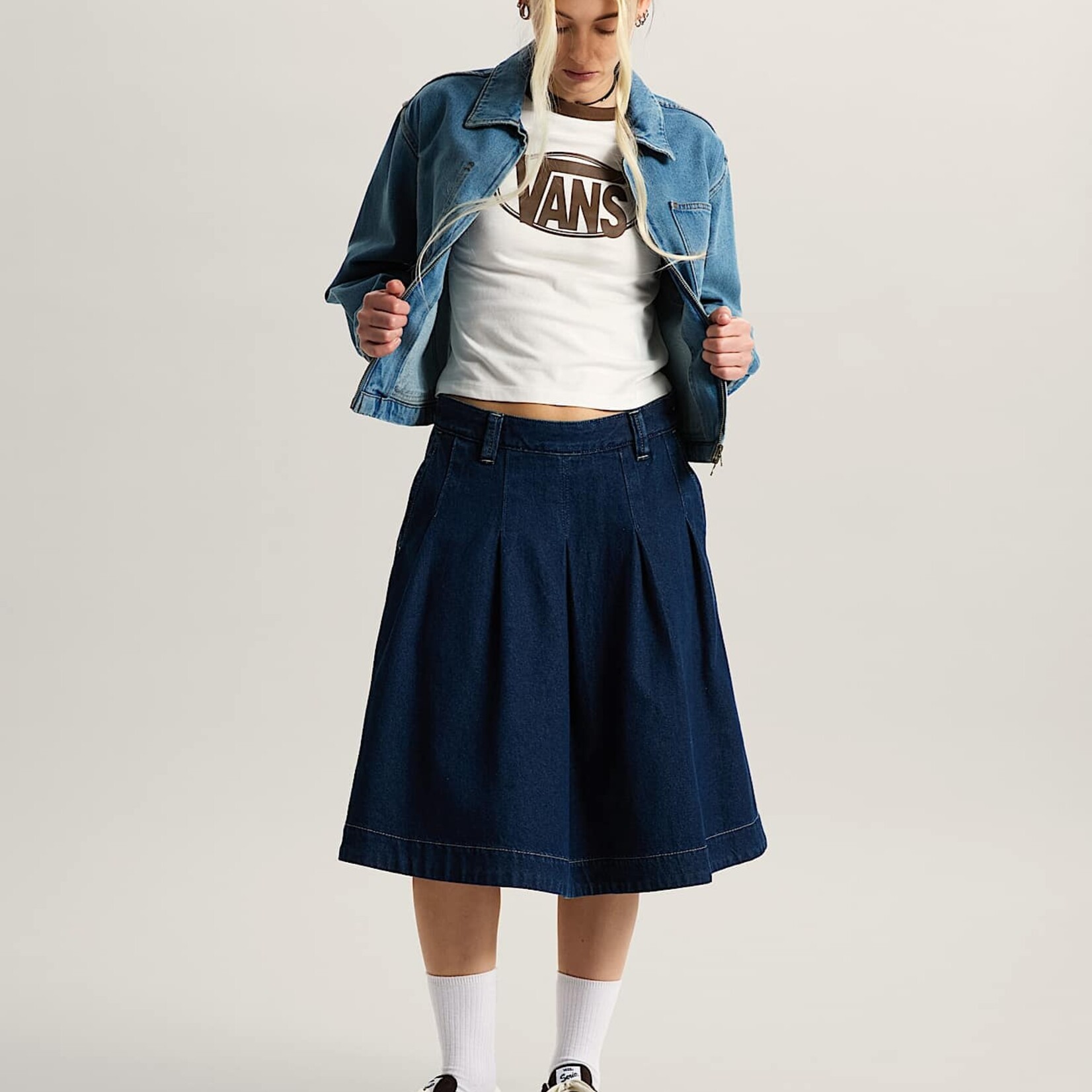 Vans Authentic Chino Denim S Dark Rins - Jupe - VANS