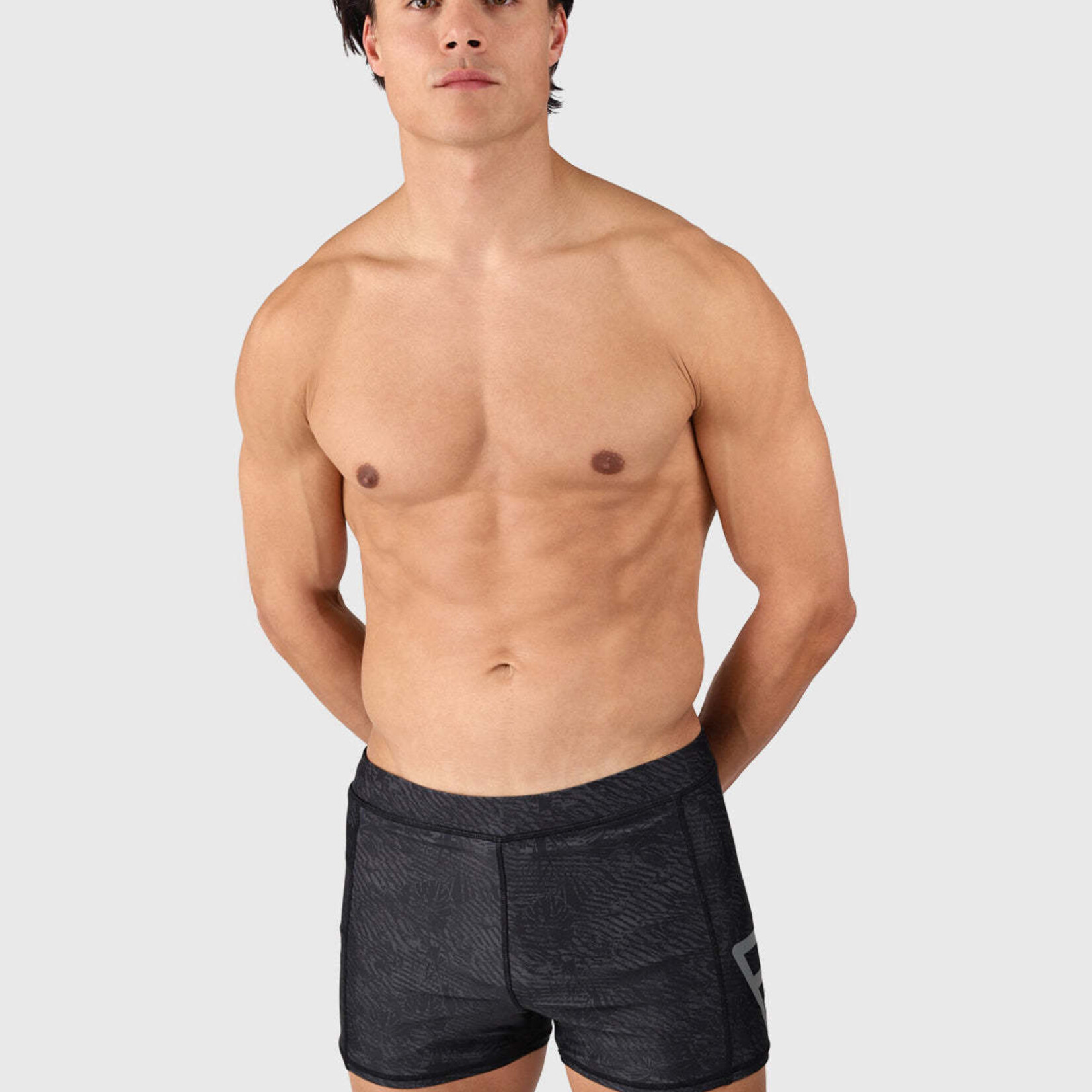 Brunotti Samier-Print Men Swim Trunks Black - Brunotti