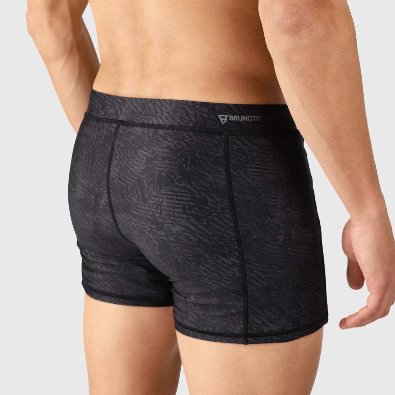 Brunotti Samier-Print Men Swim Trunks Black - Brunotti