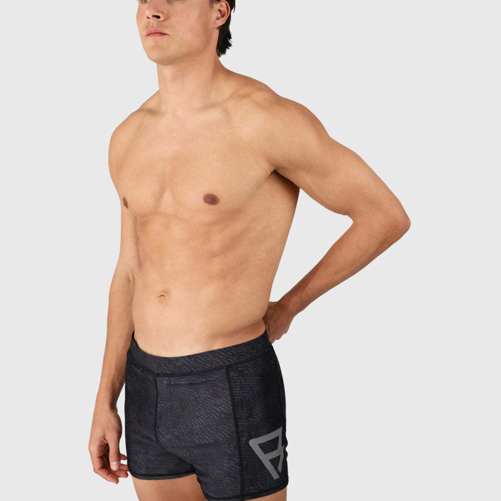 Brunotti Samier-Print Men Swim Trunks Black - Brunotti