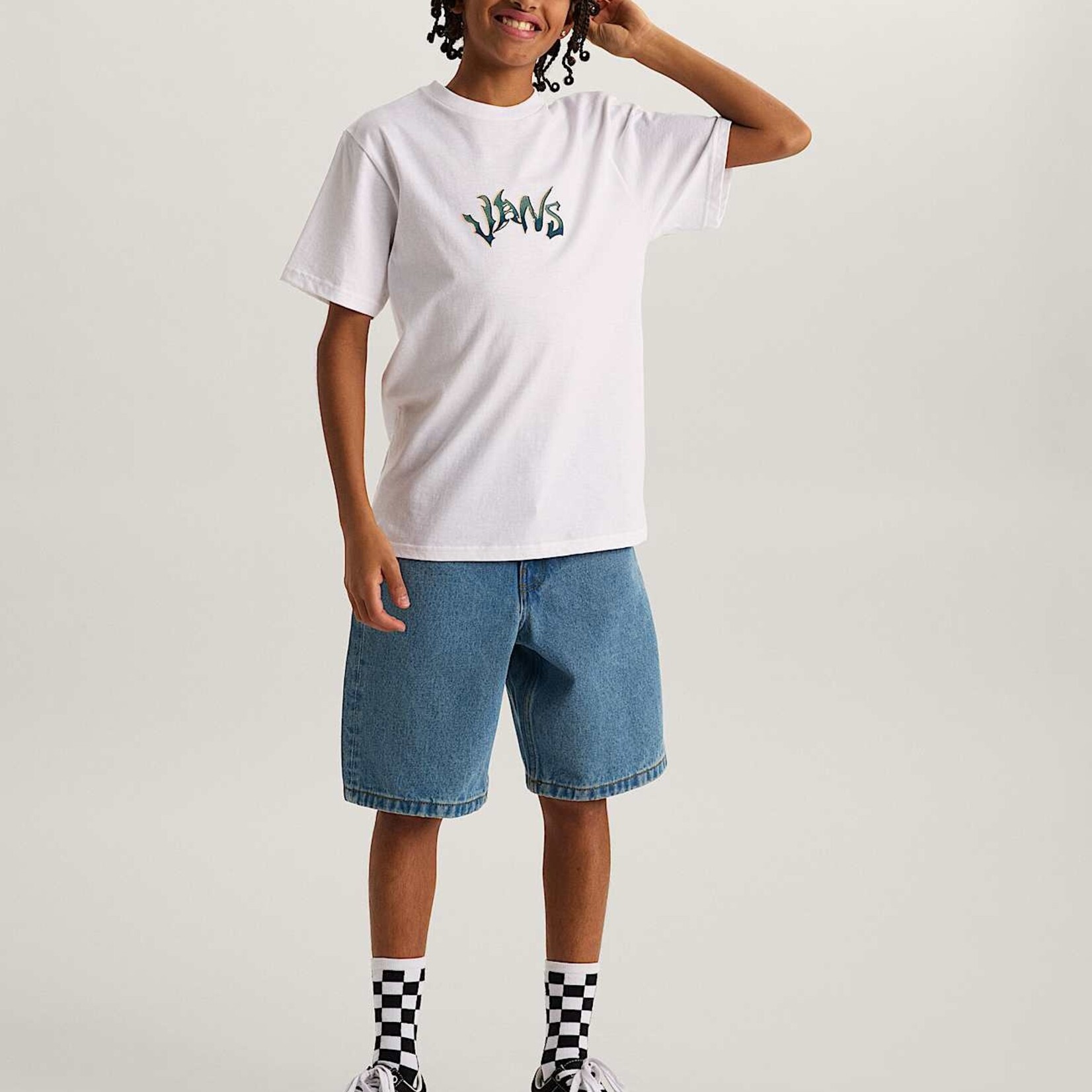 Vans Check-5 Baggy Denim Sho - Short kids - VANS
