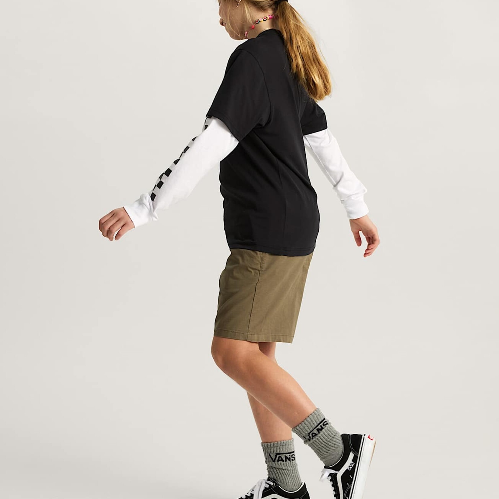 Vans LONG CHECK TWOFER -Tshirt Kids - VANS