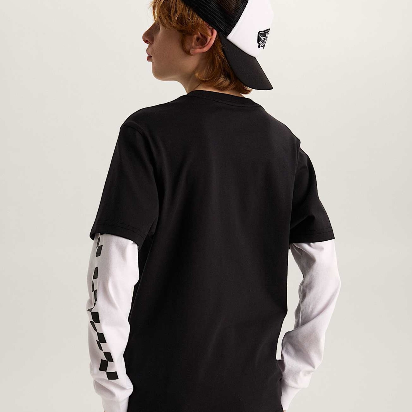 Vans LONG CHECK TWOFER -Tshirt Kids - VANS