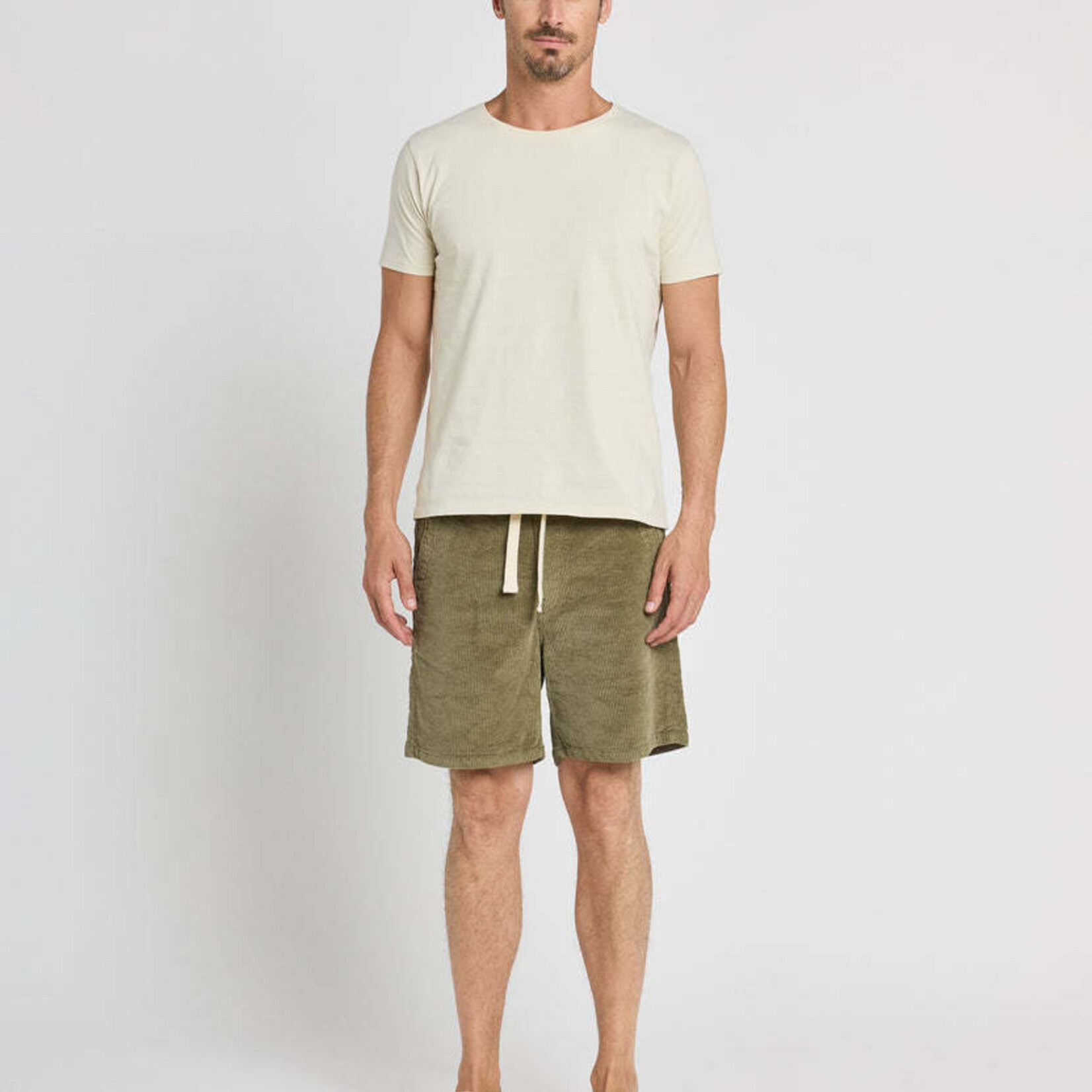 Pullin Short Loose Velours Green -PULLIN