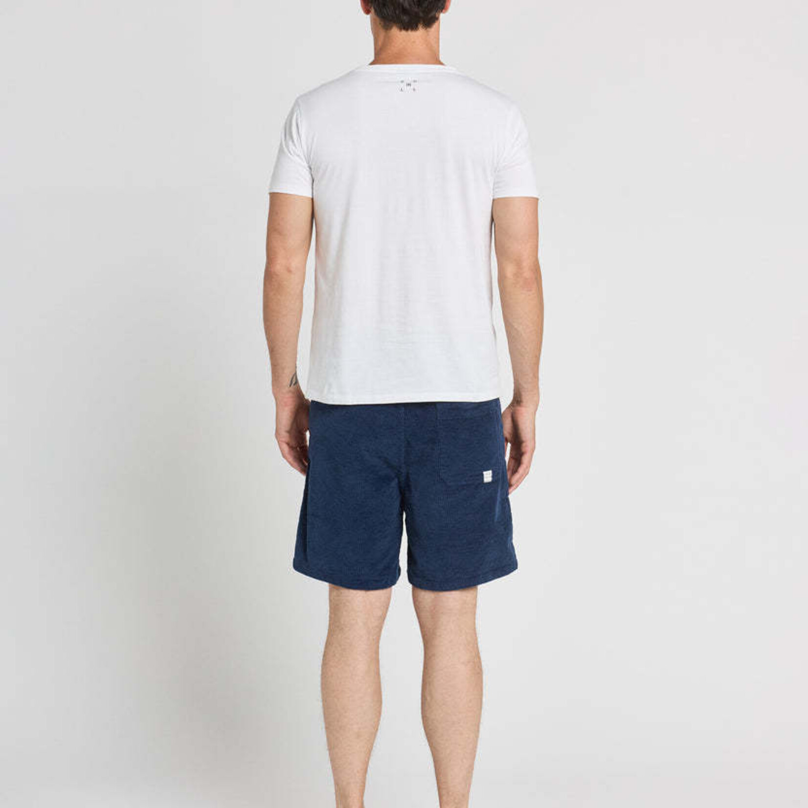 Pullin Short Loose Velours Navi - PULLIN