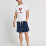 Pullin Short Loose Velours Navi - PULLIN