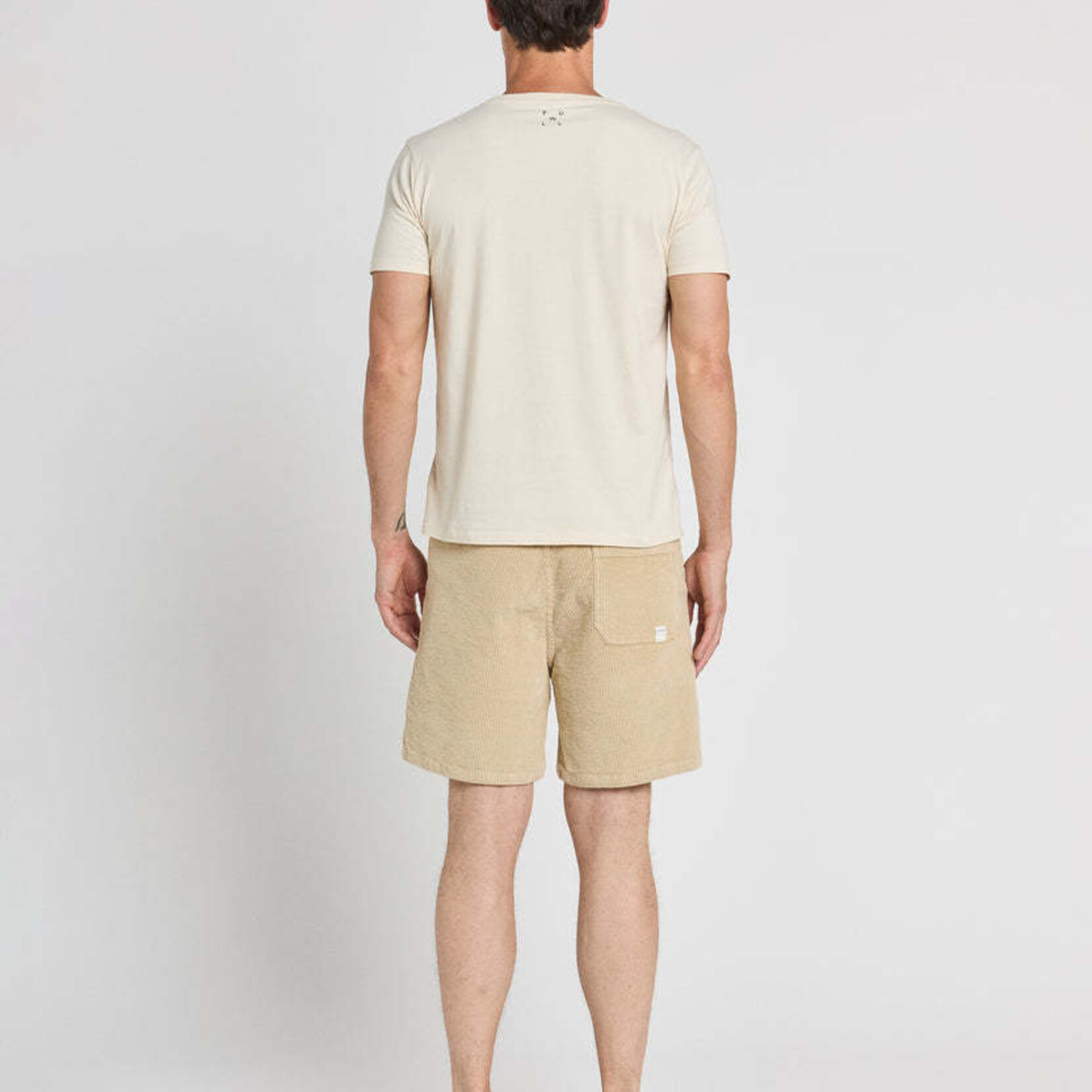 Pullin Short Loose Velours Beige - PULLIN