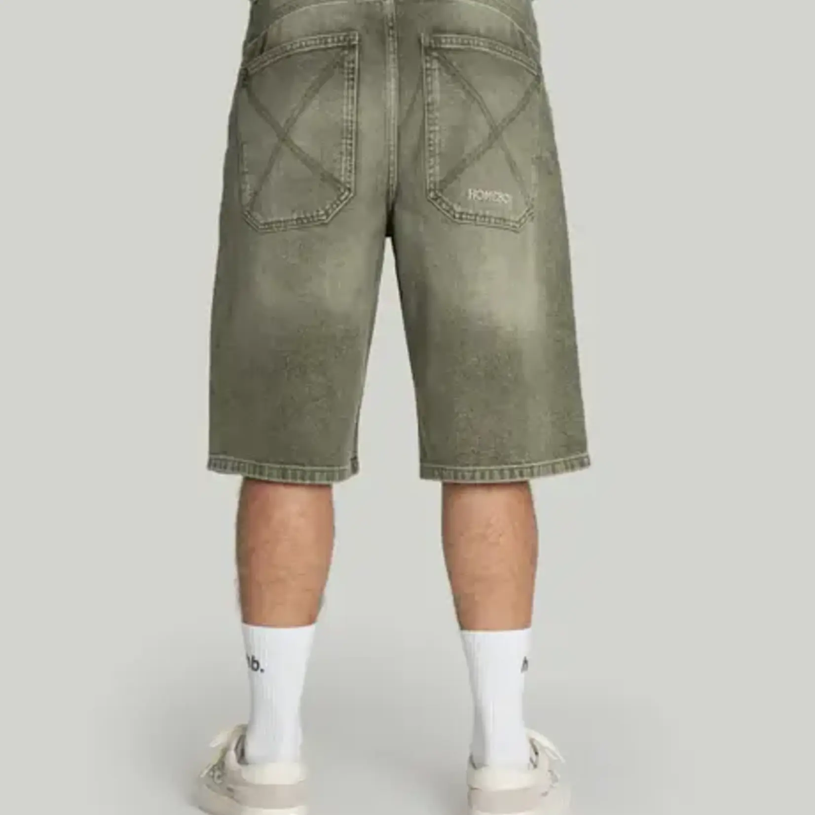 Homeboy x-tra BAGGY Dye Denim SHORTS -HOMEBOY