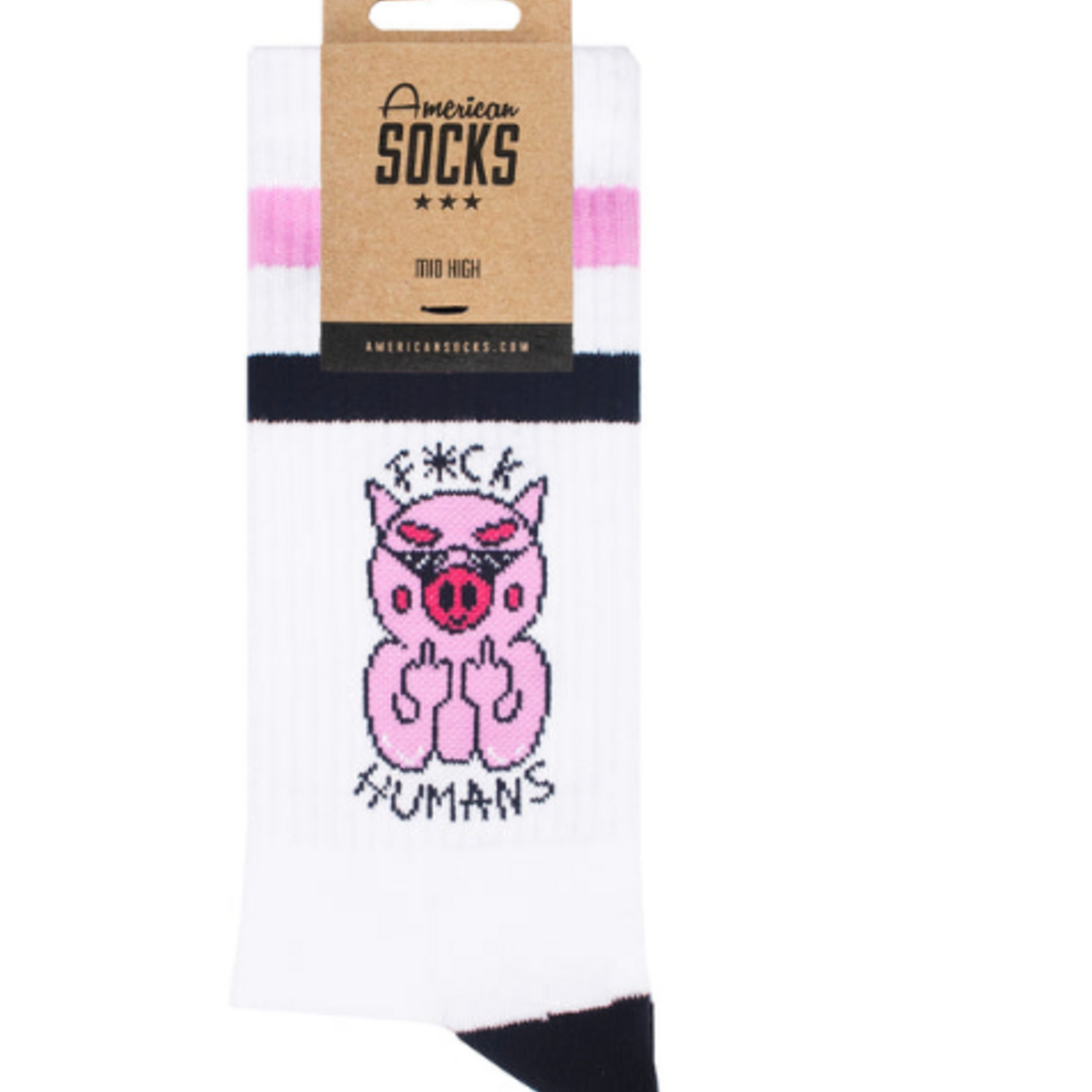 American SOCKS F*CK HUMANS - Mid High - AMERICAN SOCKS