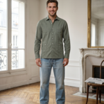 The Surfcar Chemise kaki long/M - THE SURFCAR