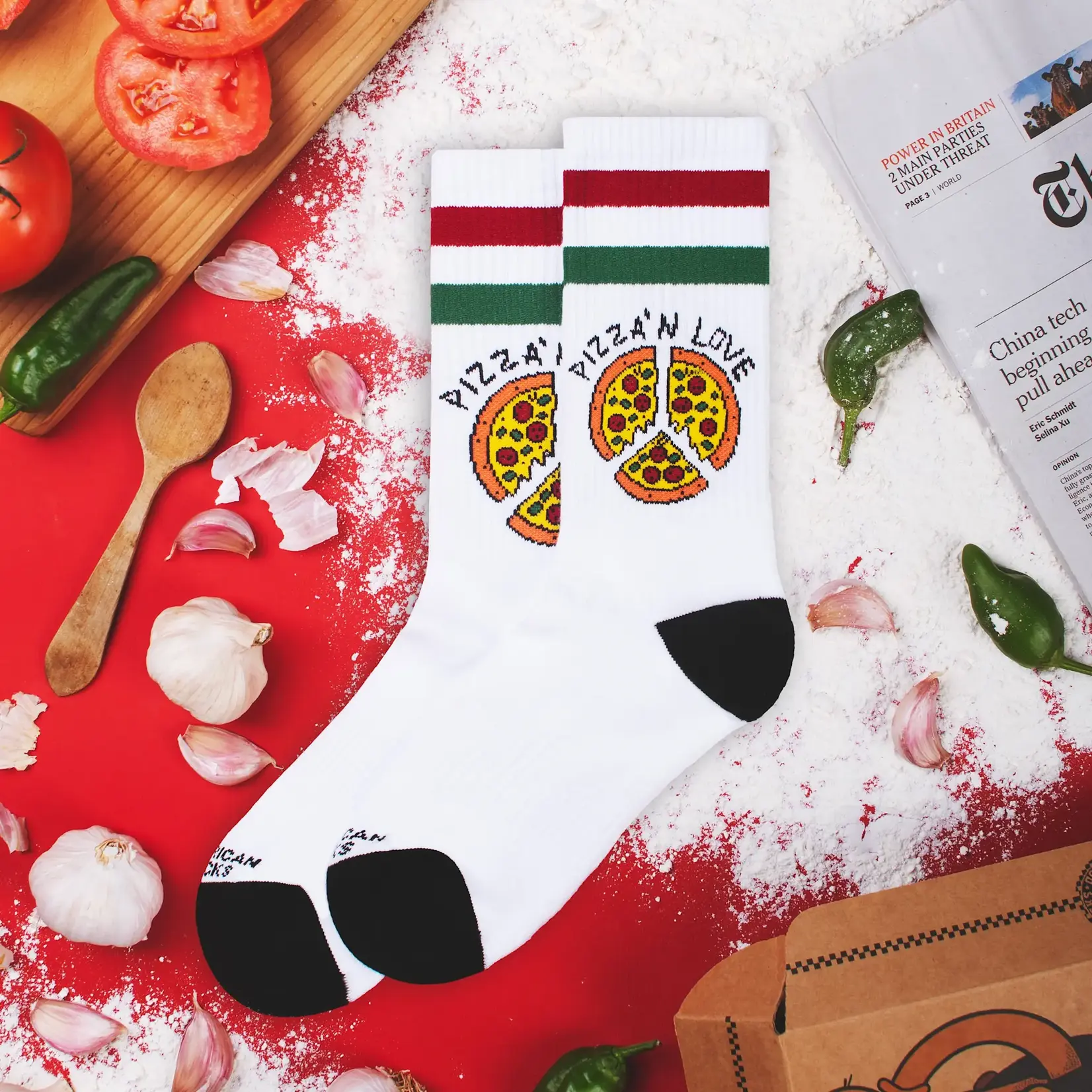 American SOCKS Pizza'n Love - Mid High - AMERICAN SOCKS