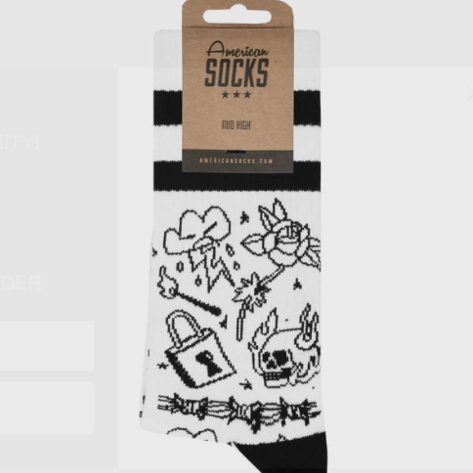 American SOCKS Burning Rage - Mid High - AMERICAN SOCKS