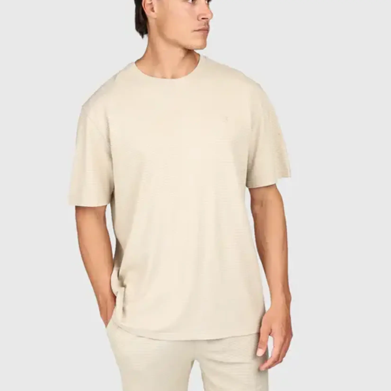 Brunotti Dozan Men T-Shirt - Feather Grey-BRUNOTTI