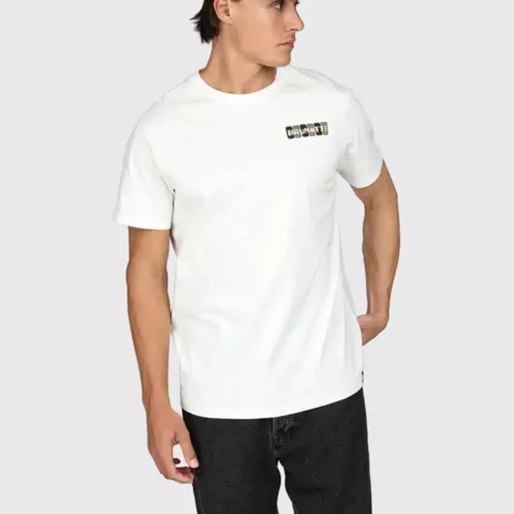 Brunotti Pietros Men T-shirt - Snow - BRUNOTTI