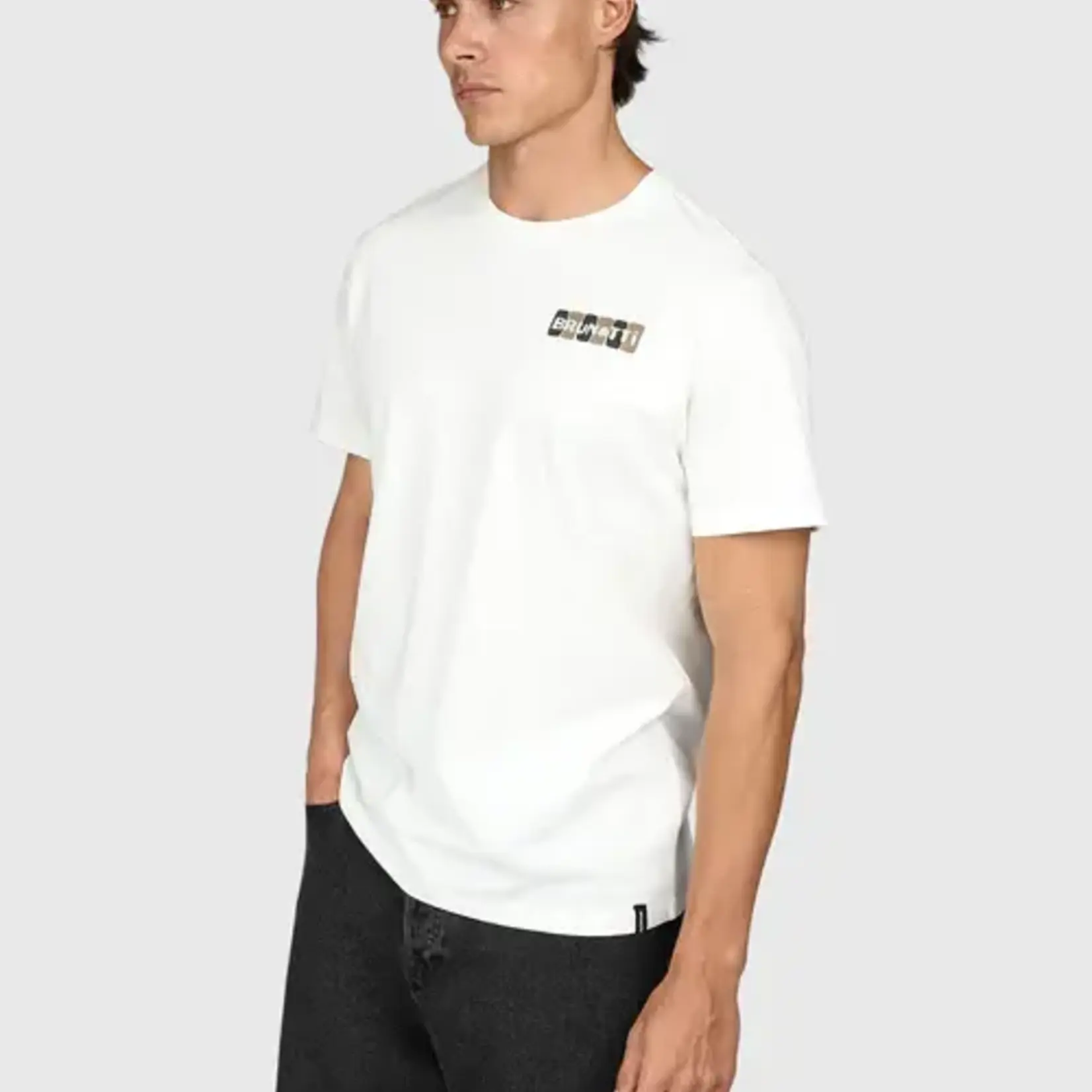 Brunotti Pietros Men T-shirt - Snow - BRUNOTTI