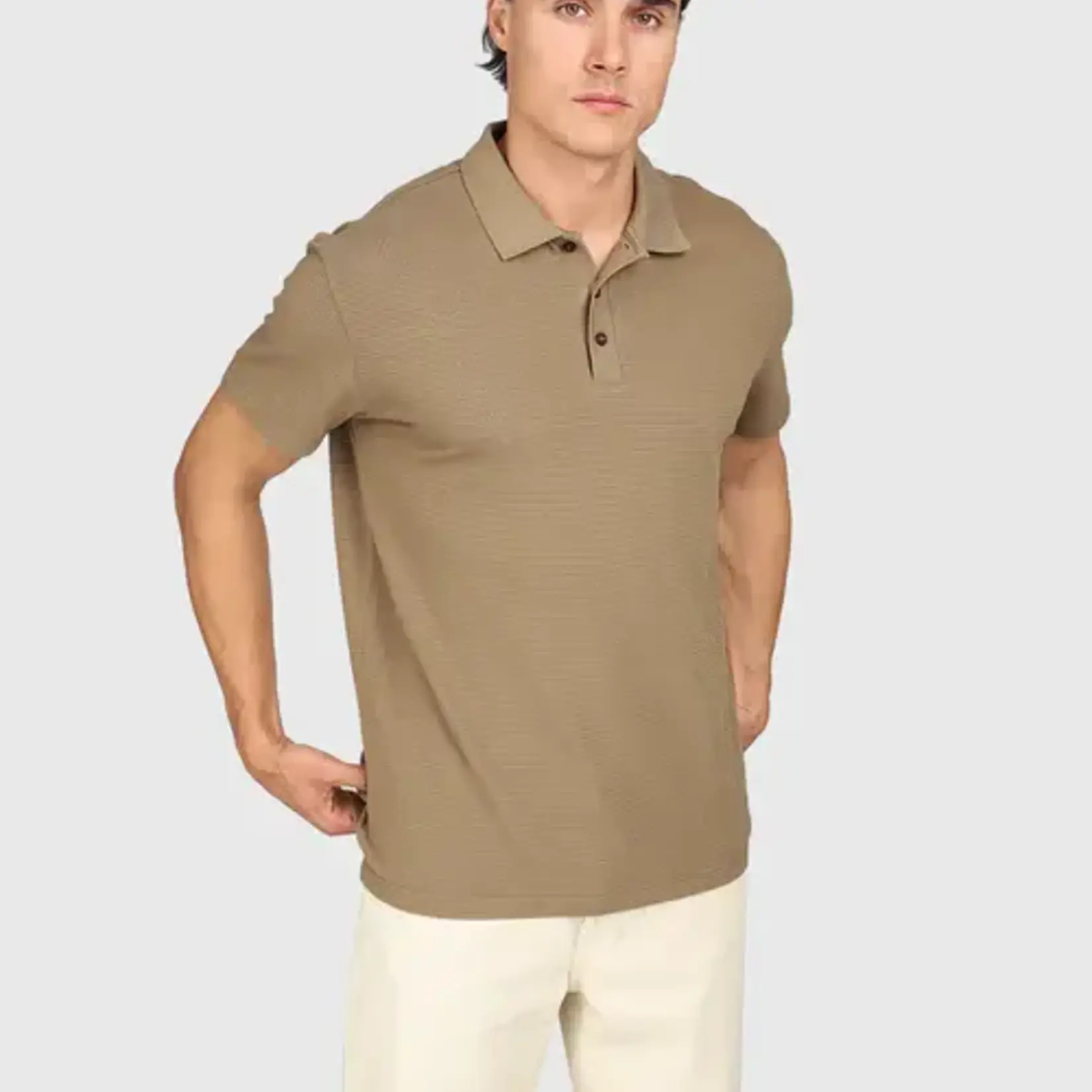 Brunotti Domo Men Polo - Shitake - BRUNOTTI