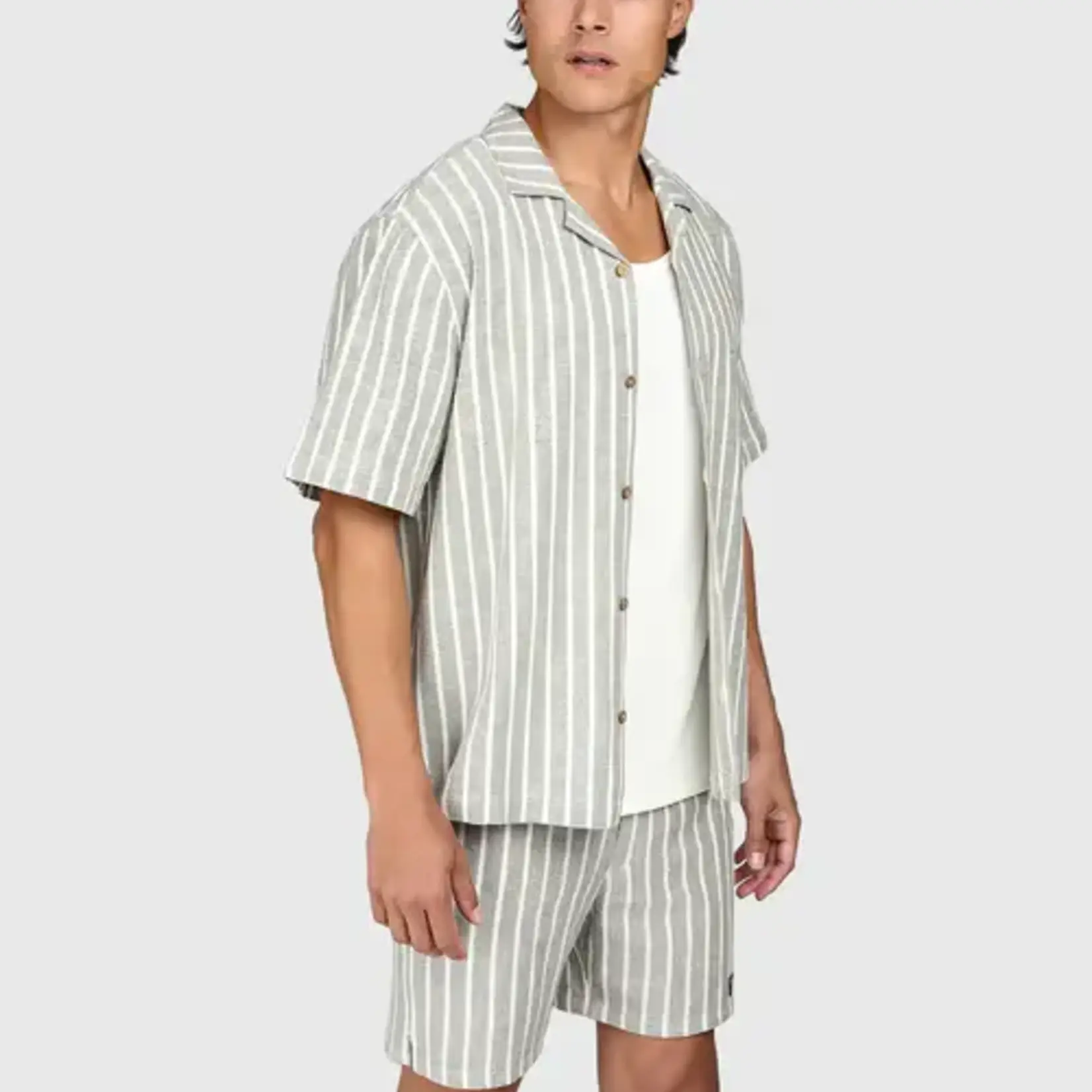 Brunotti Sanni-Stripe Men Shirt - Snow - BRUNOTTI
