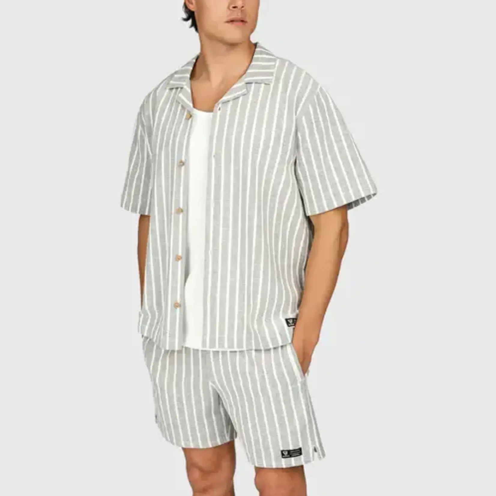 Brunotti Sanni-Stripe Men Shirt - Snow - BRUNOTTI