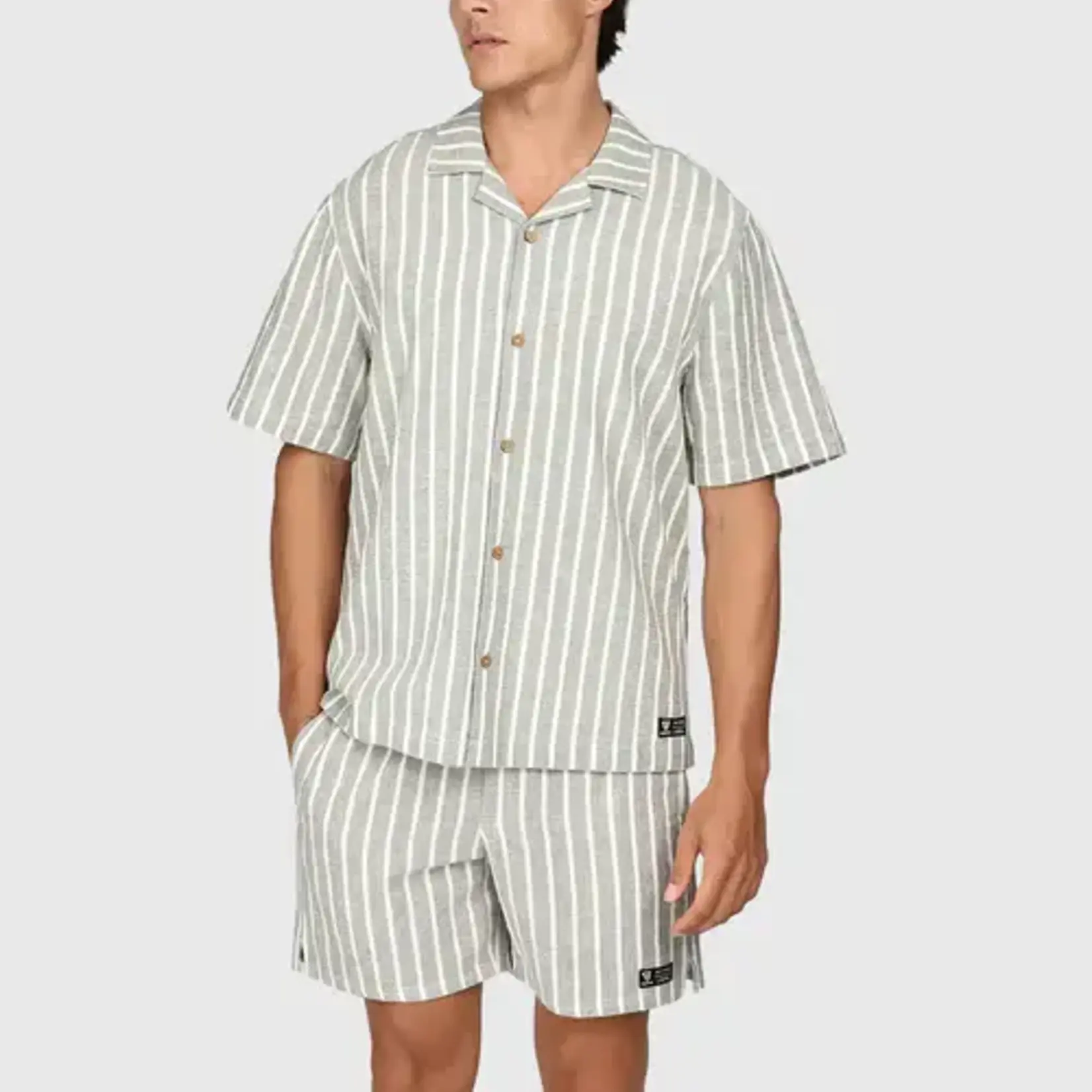 Brunotti Sanni-Stripe Men Shirt - Snow - BRUNOTTI