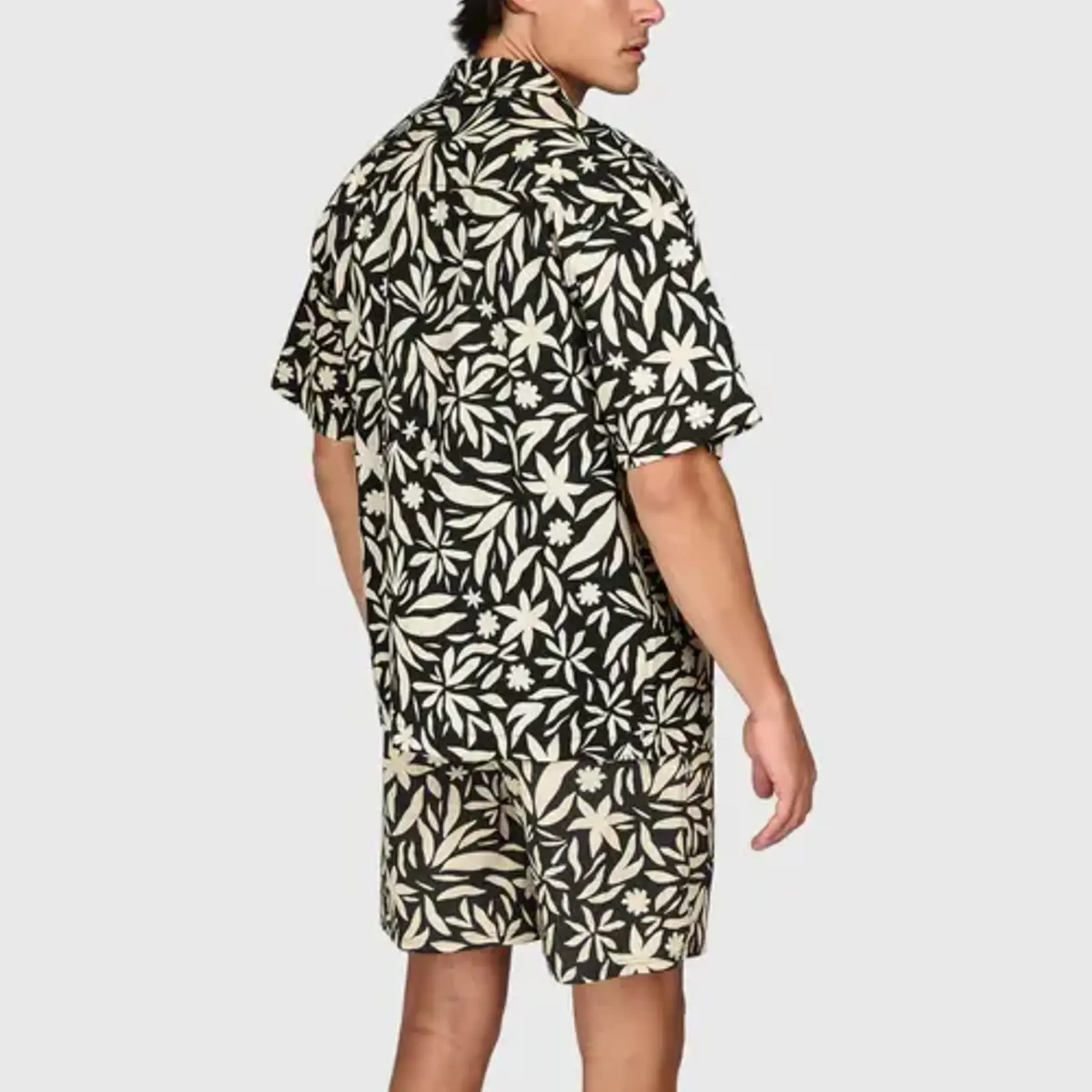 Brunotti Sanni-Print Men Shirt - Feather Grey - BRUNOTTI